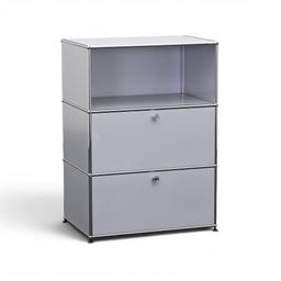 Highboard USM Haller (Normal gebraucht, Silbergrau, ohne Schlüssel)