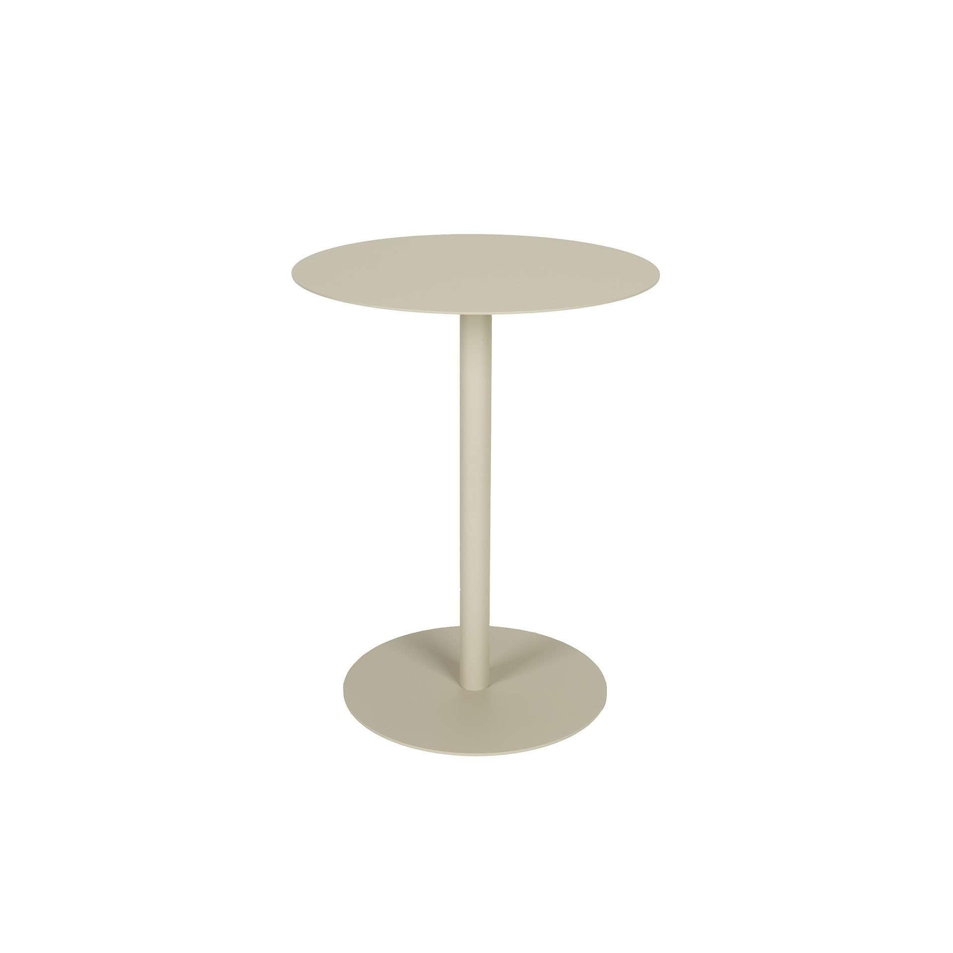 Image of Gartentisch - Beistelltisch Zuiver Snow 35x35 cm, Beige, Rund, Neu Tisch - Optimal für moderne Büroeinrichtung