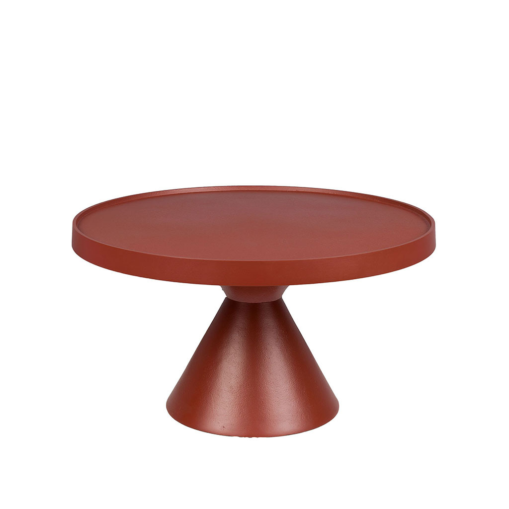 Image of Couchtisch Zuiver Floss 60x60 cm, Rot, Rund, Neu - Perfekt für Sofa und Lounge