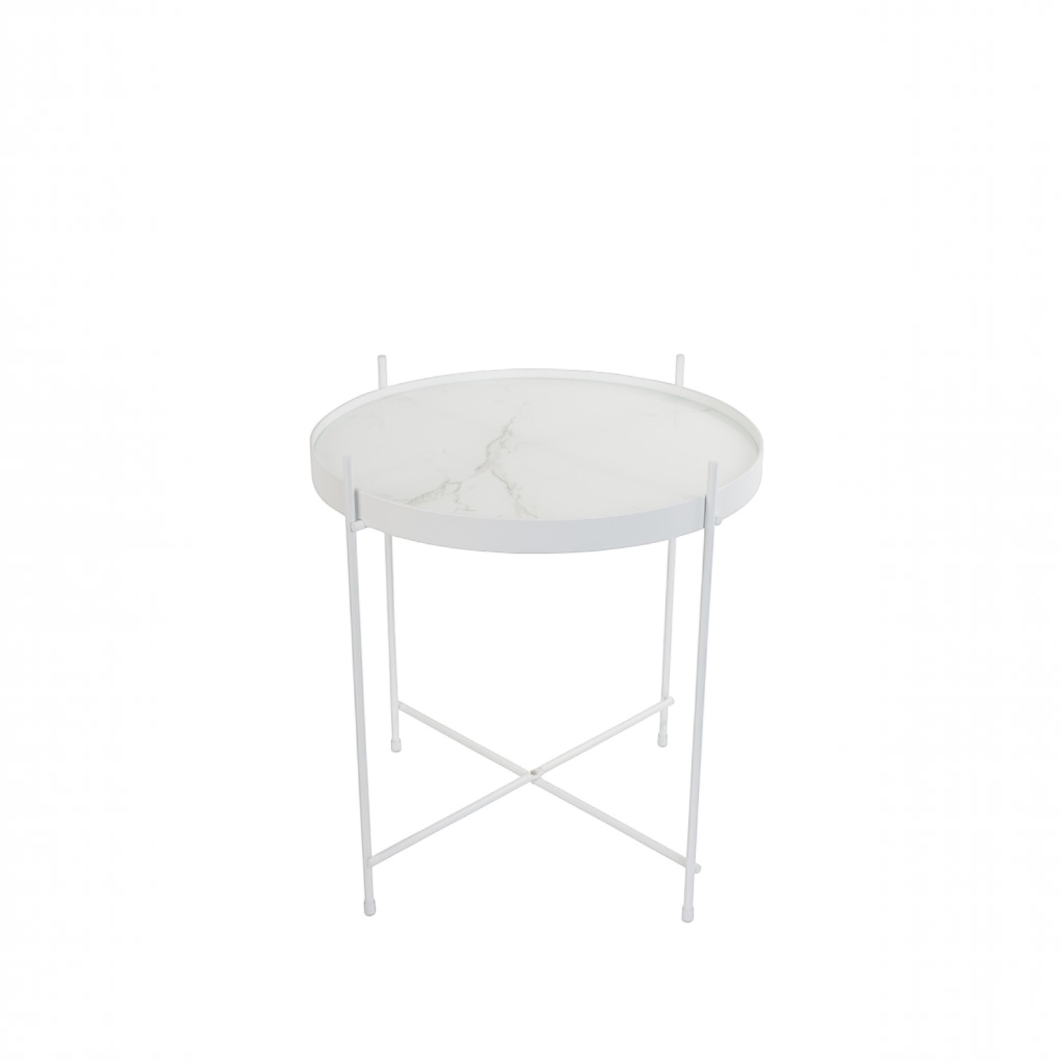 Image of Couchtisch Zuiver Cupid 43x43 cm, Weiss, Rund, Neu - Perfekt für Sofa und Lounge