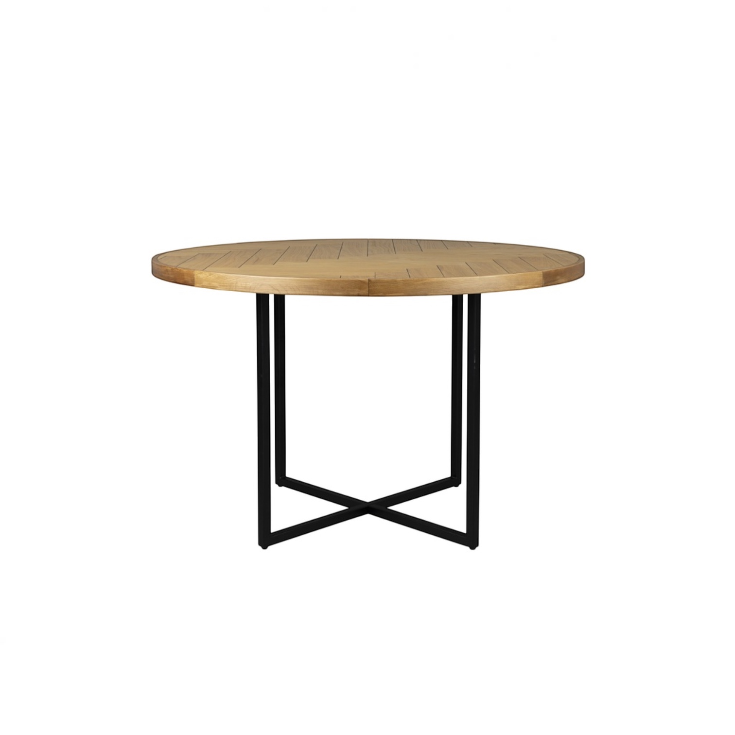 Image of Bistrotisch Dutchbone Class 120x120 cm, Eiche, Rund, Neu Tisch - Perfekt für Café und Bistro