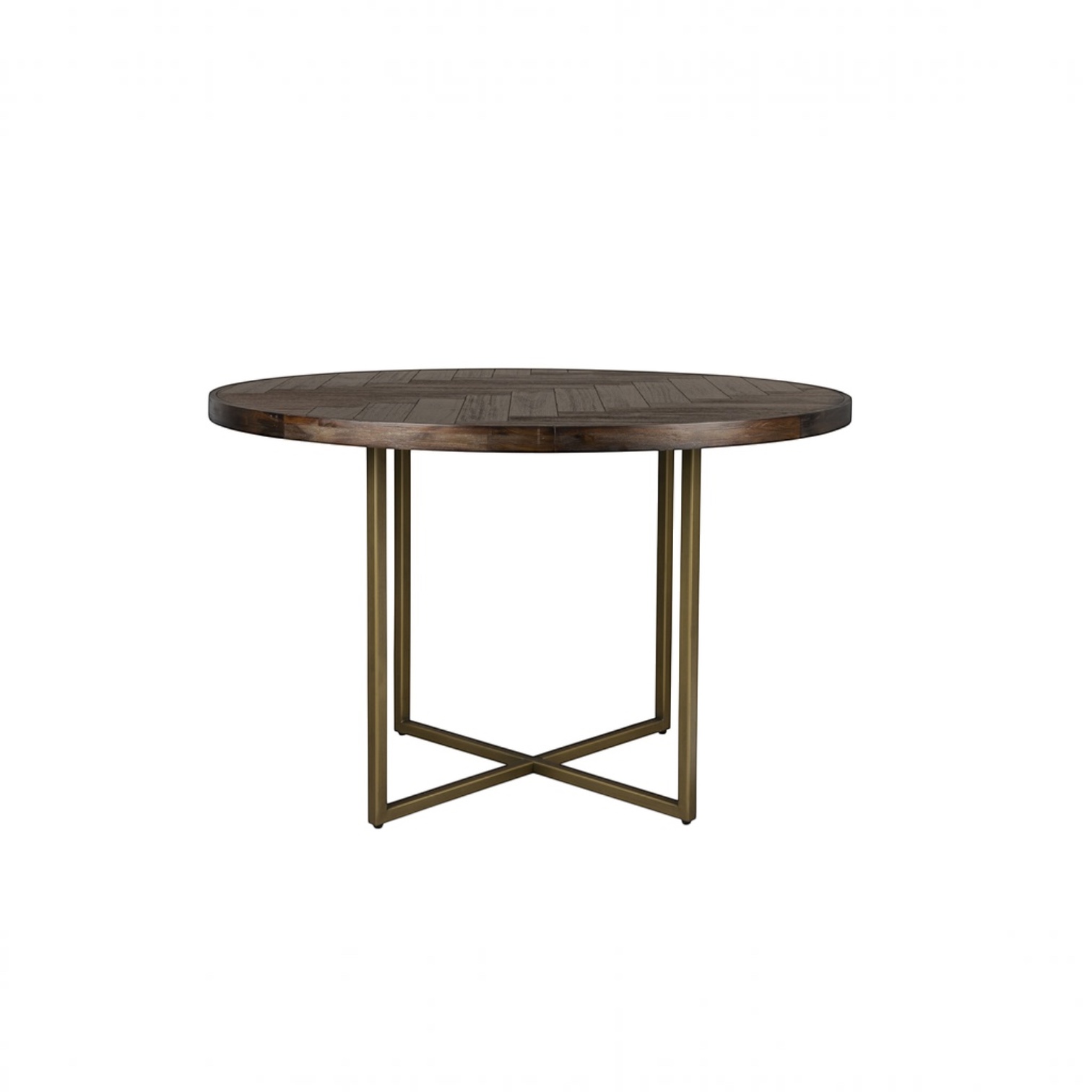 Image of Bistrotisch Dutchbone Class 120x120 cm, Nussbaum, Rund, Neu Tisch - Perfekt für Café und Bistro