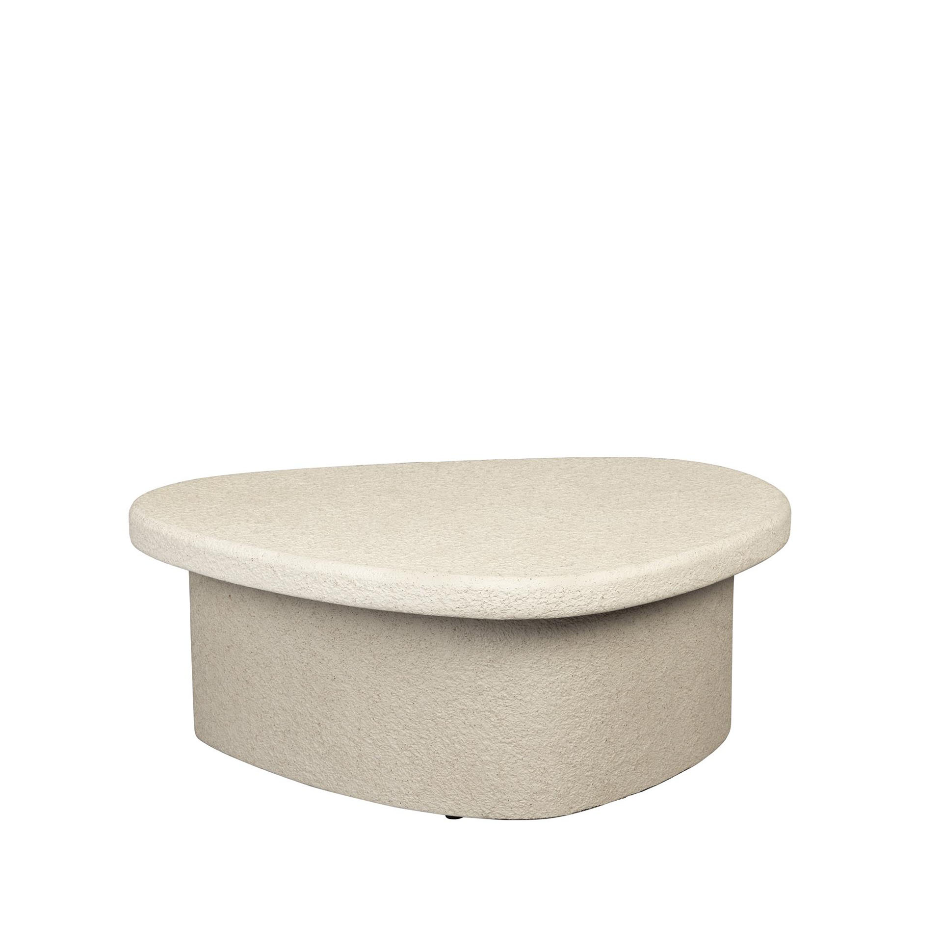 Image of Couchtisch Dutchbone Veda 74x49 cm, Beige, Dreieckig, Neu - Perfekt für Sofa und Lounge