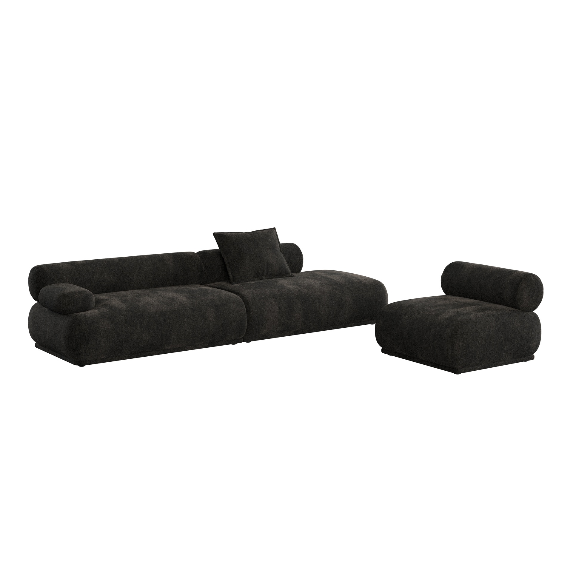 Image of 4.5-Sitzer Loungesofa Zuiver Rembrandt links, 402 x 97 cm, Dunkelbraun, Neu, Eleganz & Komfort - Ideal für entspannte Stunden