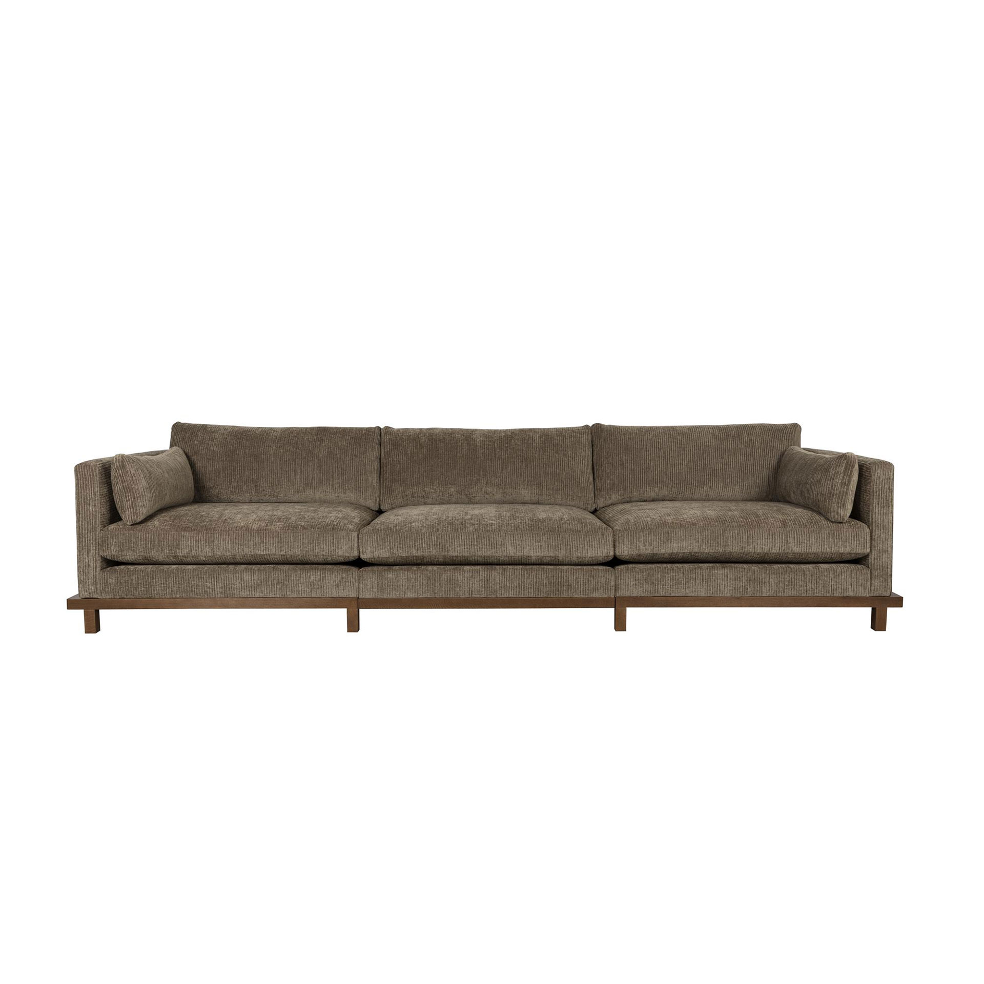 Image of 4-Sitzer Loungesofa Zuiver Blossom , 335 x 101 cm, Grün/Eiche dunkel, Neu, Eleganz & Komfort - Ideal für entspannte Stunden