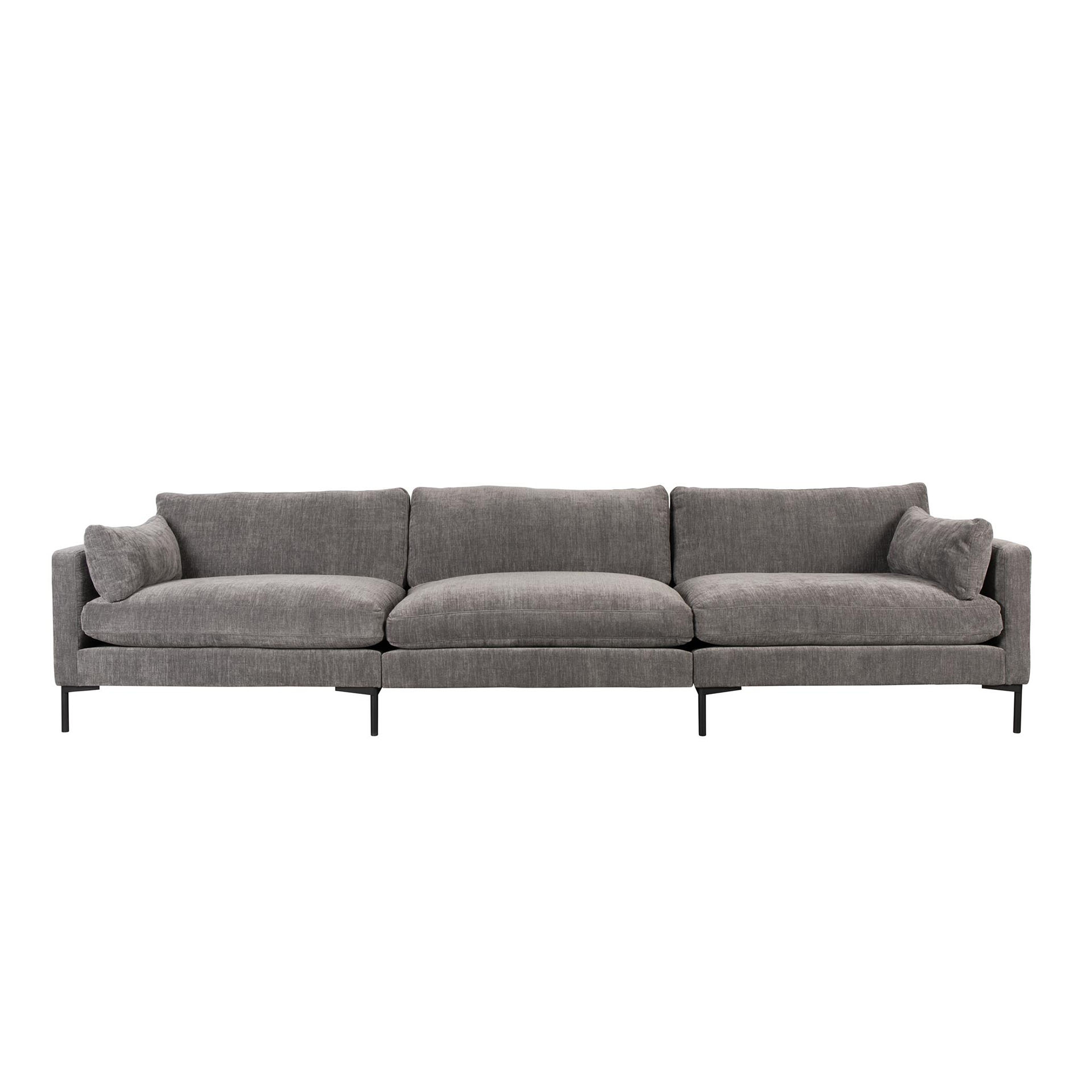Image of 4-Sitzer Loungesofa Zuiver Summer, 335 x 101 cm, Anthrazit, Neu, Eleganz & Komfort - Ideal für entspannte Stunden