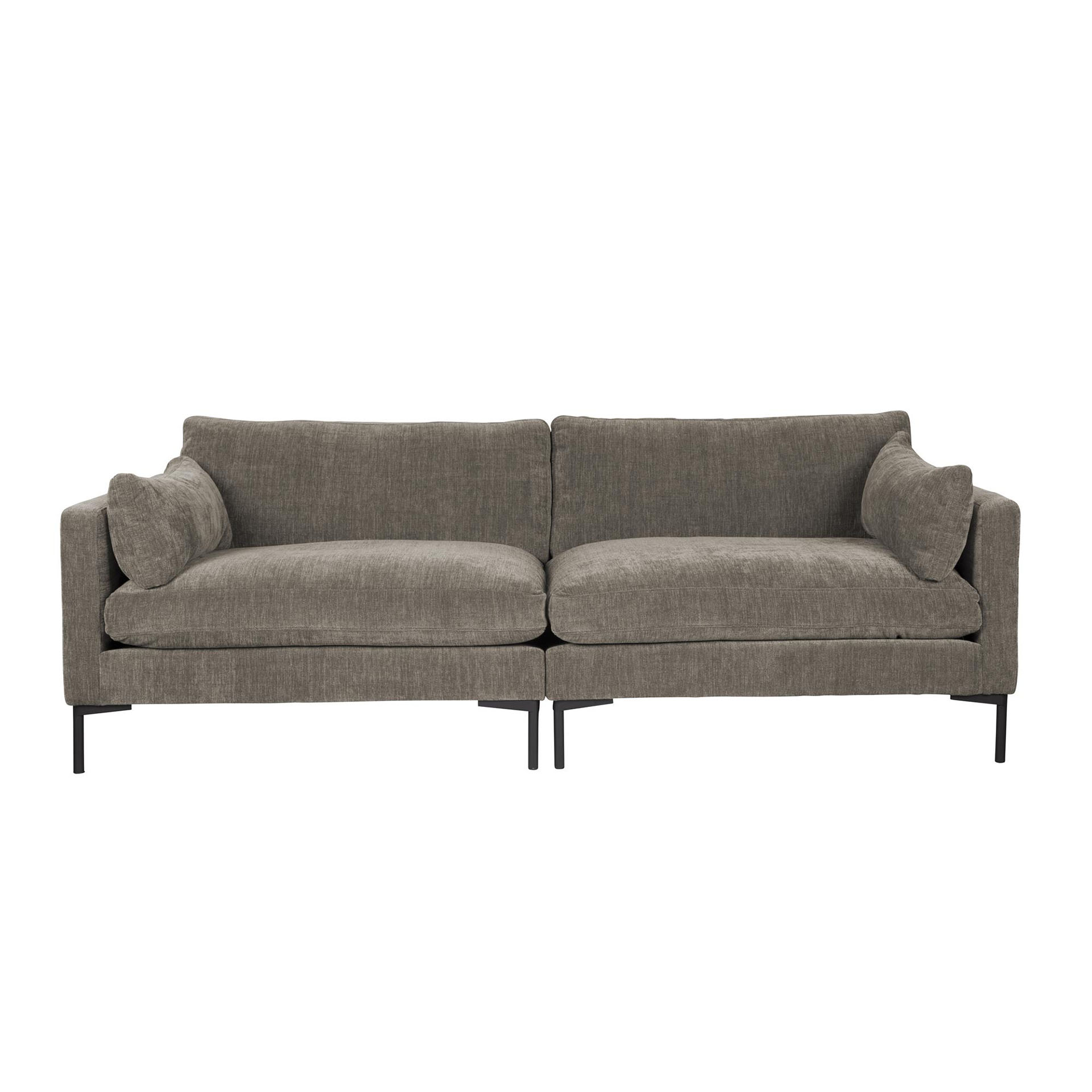 Image of 3-Sitzer Loungesofa Zuiver Summer, 230 x 101 cm, Graubraun/coffee, Neu, Eleganz & Komfort - Ideal für entspannte Stunden
