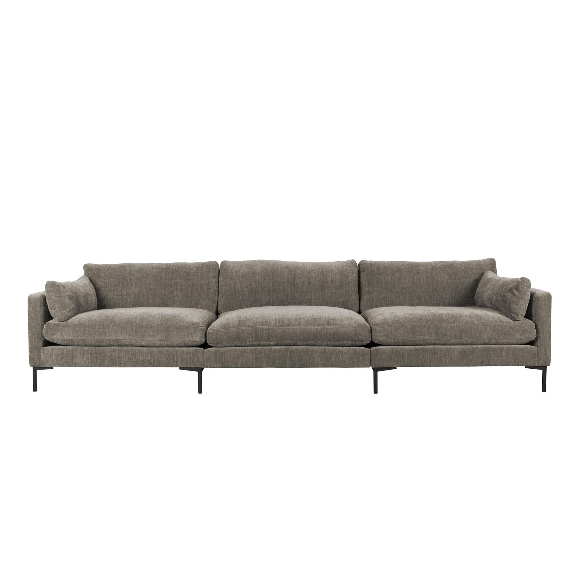 Image of 4-Sitzer Loungesofa Zuiver Summer, 335 x 101 cm, Graubraun/coffee, Neu, Eleganz & Komfort - Ideal für entspannte Stunden