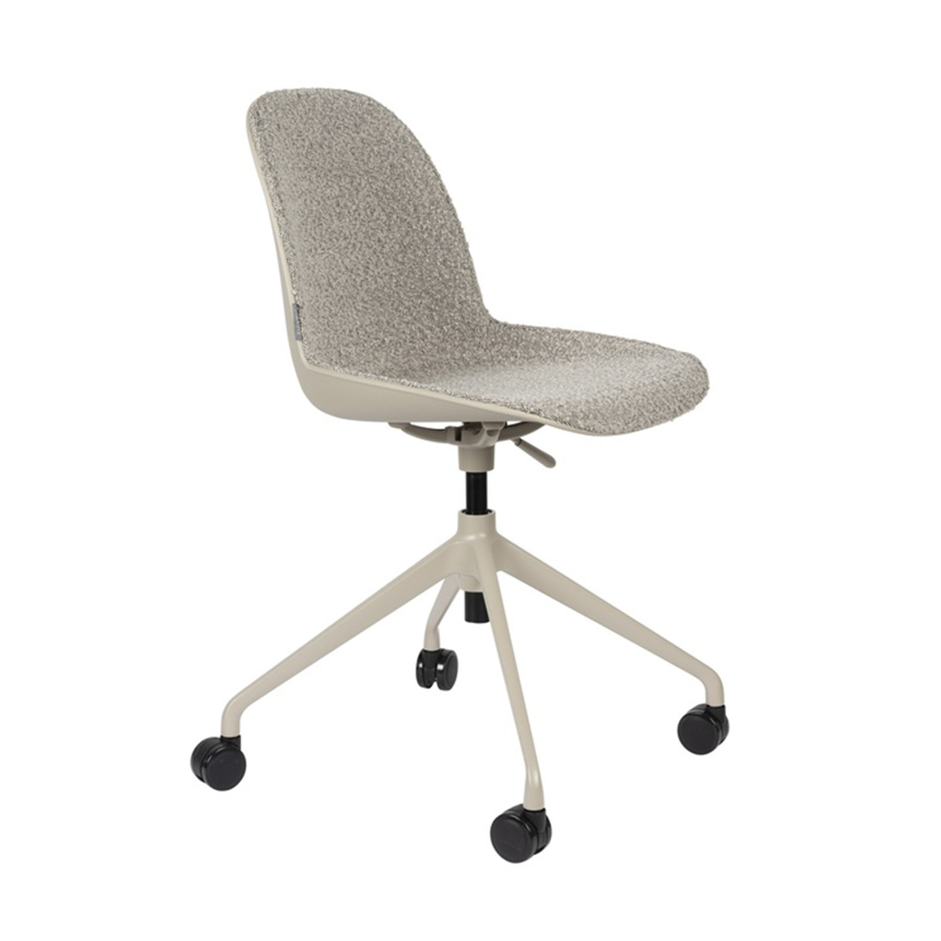 Image of Bürostuhl Zuiver Albert Kuip ohne Armlehnen, Taupe, Neu, Ergonomischer Stuhl - ideal für flexibles Arbeiten