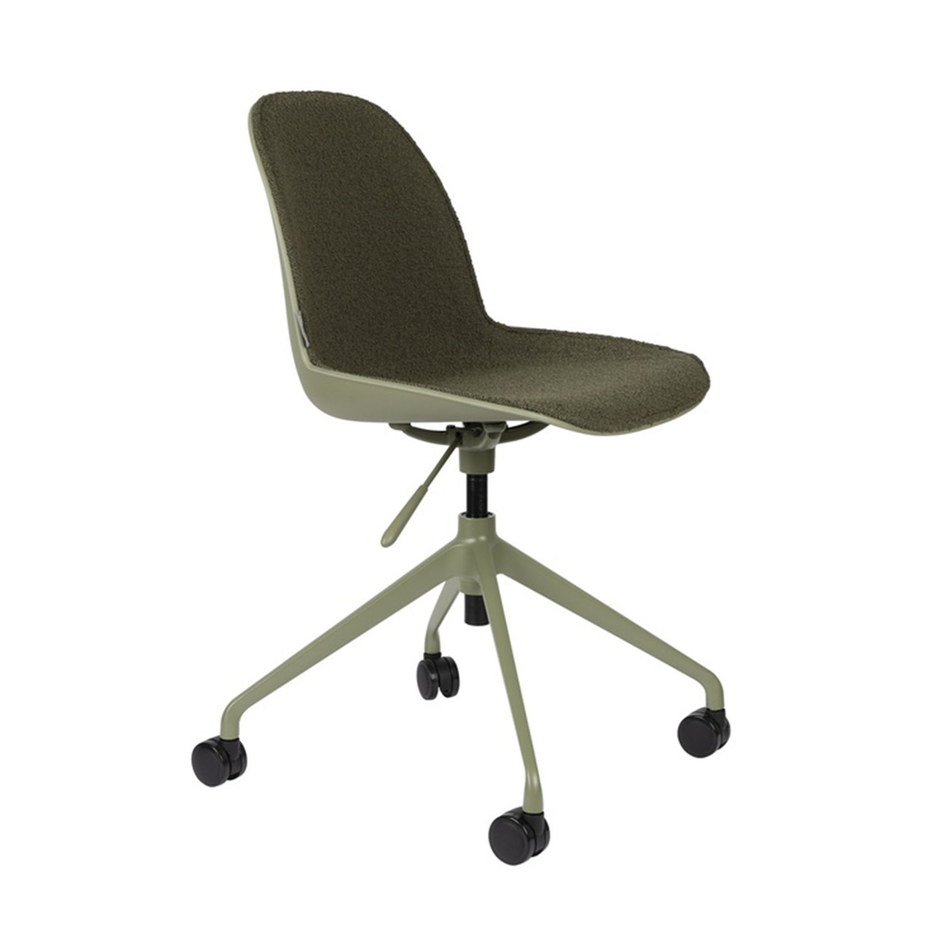 Image of Bürostuhl Zuiver Albert Kuip ohne Armlehnen, Grün, Neu, Ergonomischer Stuhl - ideal für flexibles Arbeiten