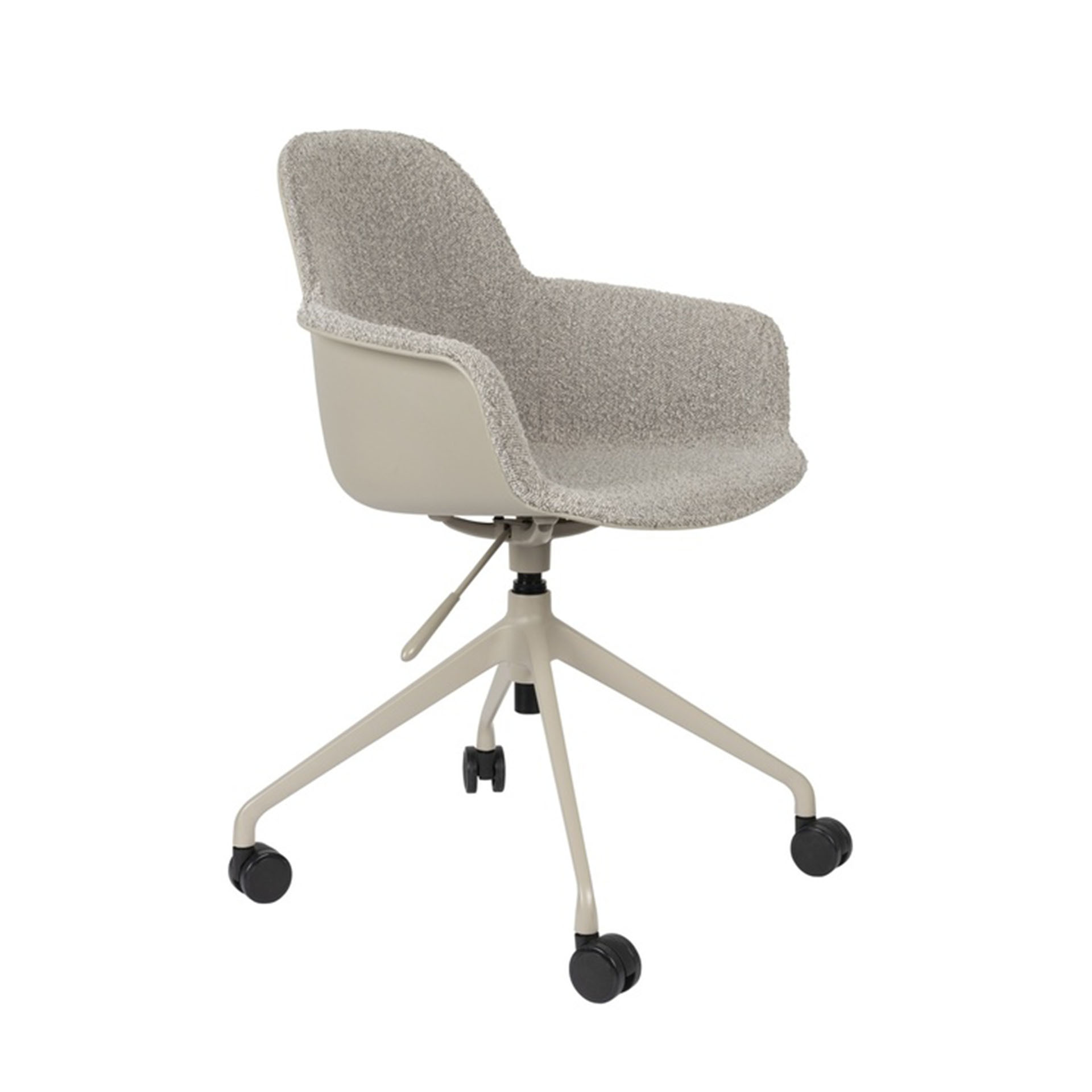 Image of Bürostuhl Zuiver Albert Kuip mit Fixarmlehnen, Taupe, Neu, Ergonomischer Stuhl - ideal für flexibles Arbeiten