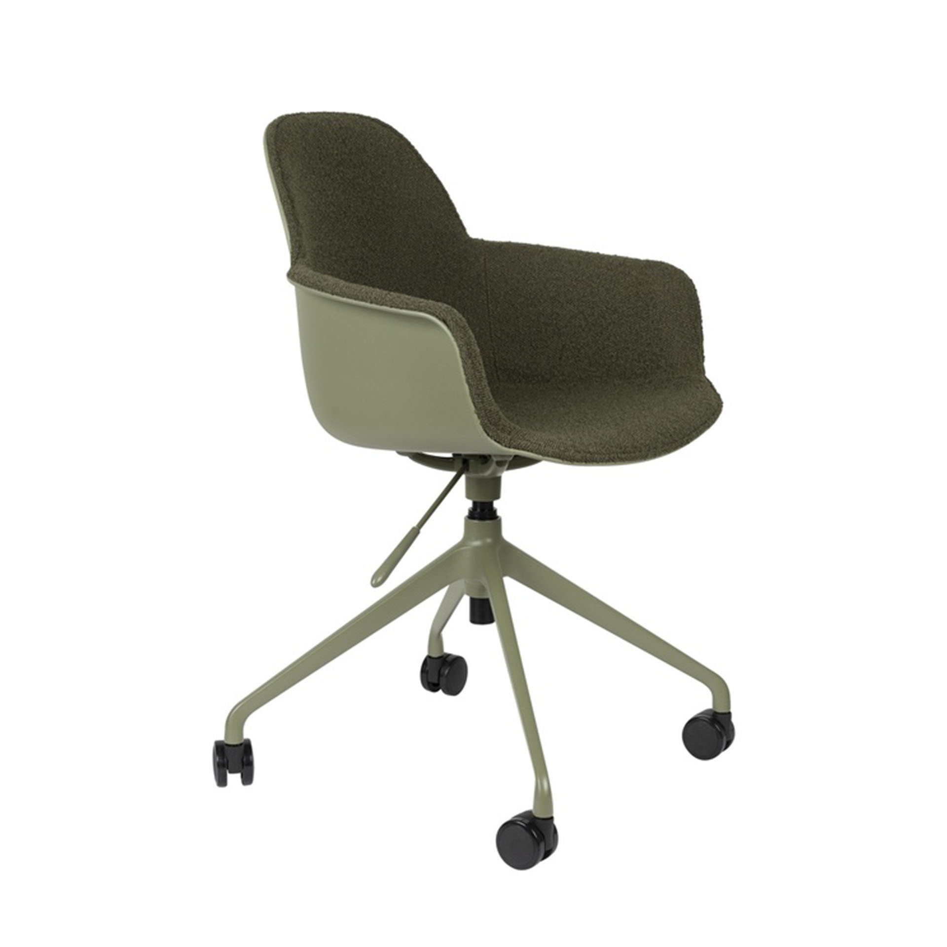 Image of Bürostuhl Zuiver Albert Kuip mit Fixarmlehnen, Grün, Neu, Ergonomischer Stuhl - ideal für flexibles Arbeiten