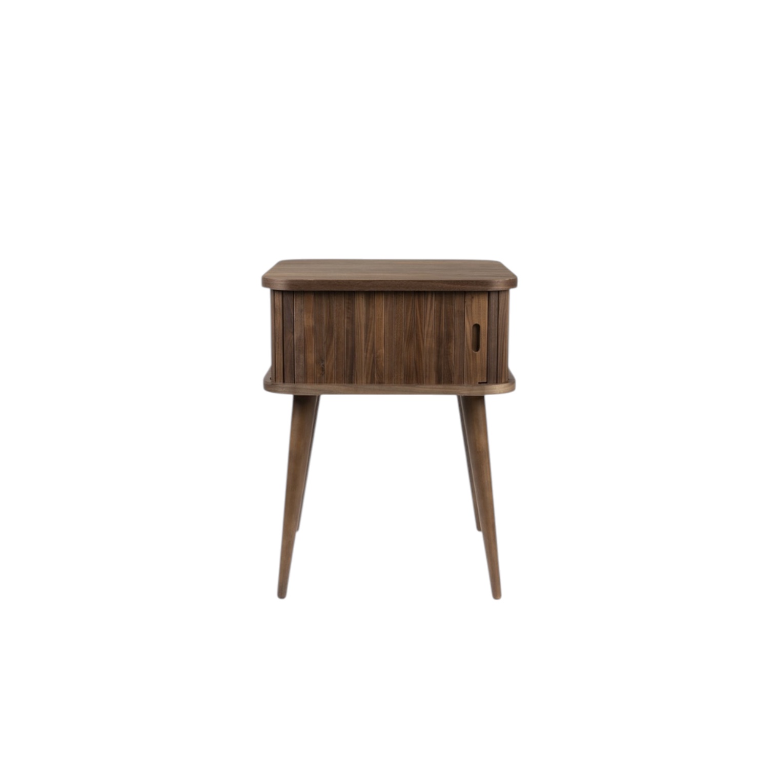 Image of Beistelltisch Zuiver Barbier 45x45 cm, Nussbaum, Quadratisch, Neu Tisch - Optimal für moderne Büroeinrichtung