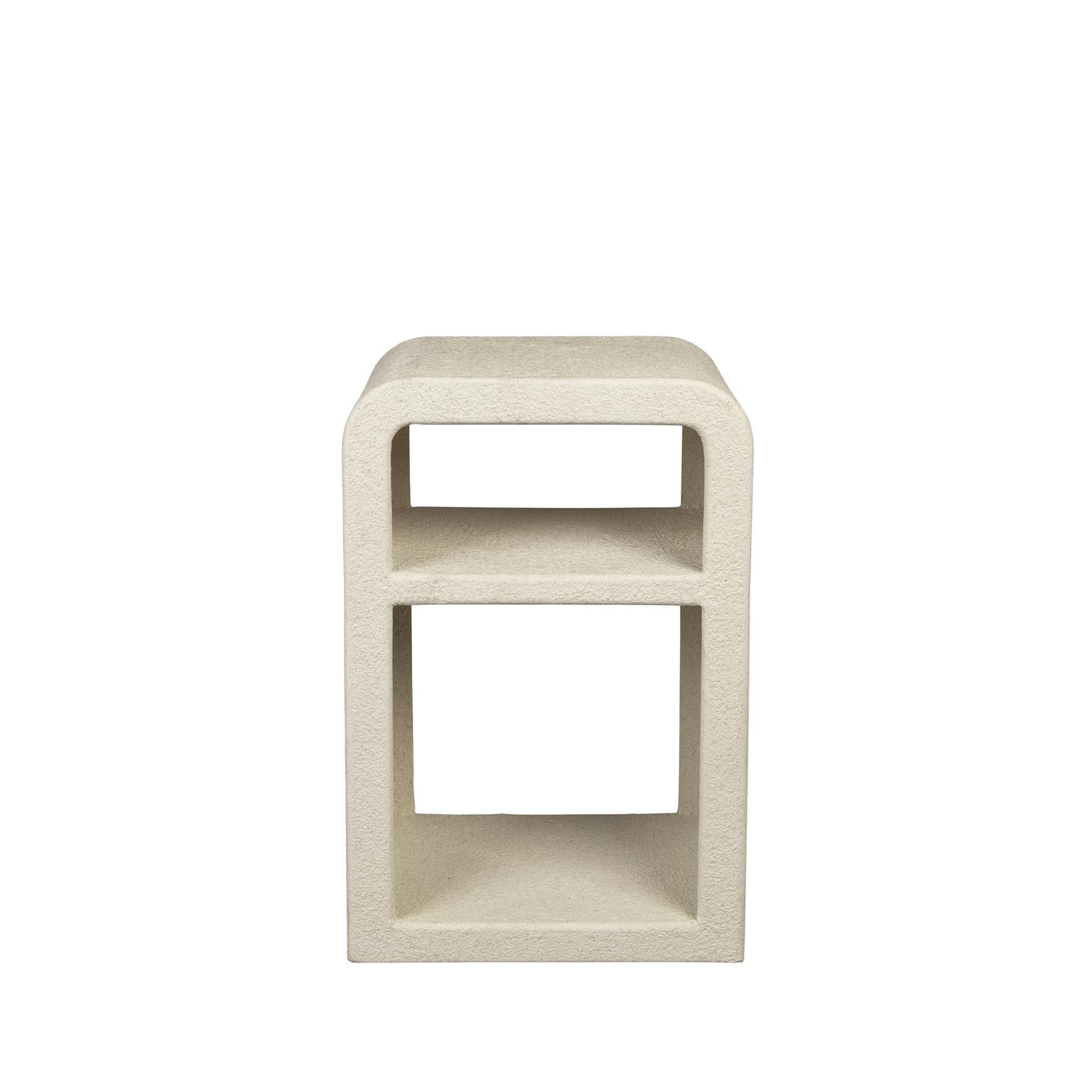 Image of Nachttisch Dutchbone Veda 40x30 cm, Beige, Rechteckig, Neu Tisch - Optimal für moderne Büroeinrichtung