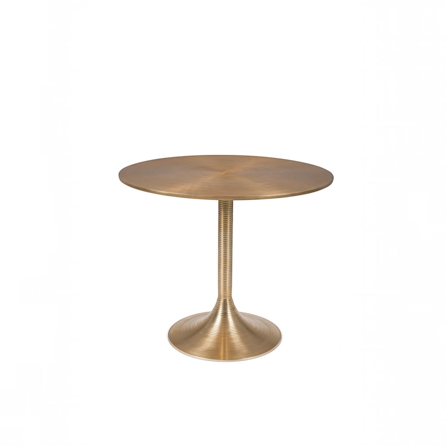 Image of Bistrotisch Bold Monkey Hypnotising 92x92 cm, Gold, Rund, Neu Tisch - Perfekt für Café und Bistro