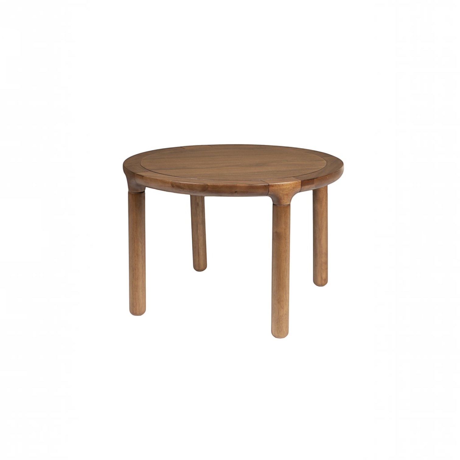 Image of Couchtisch Zuiver Storm 60x60 cm, Nussbaum, Rund, Neu - Perfekt für Sofa und Lounge