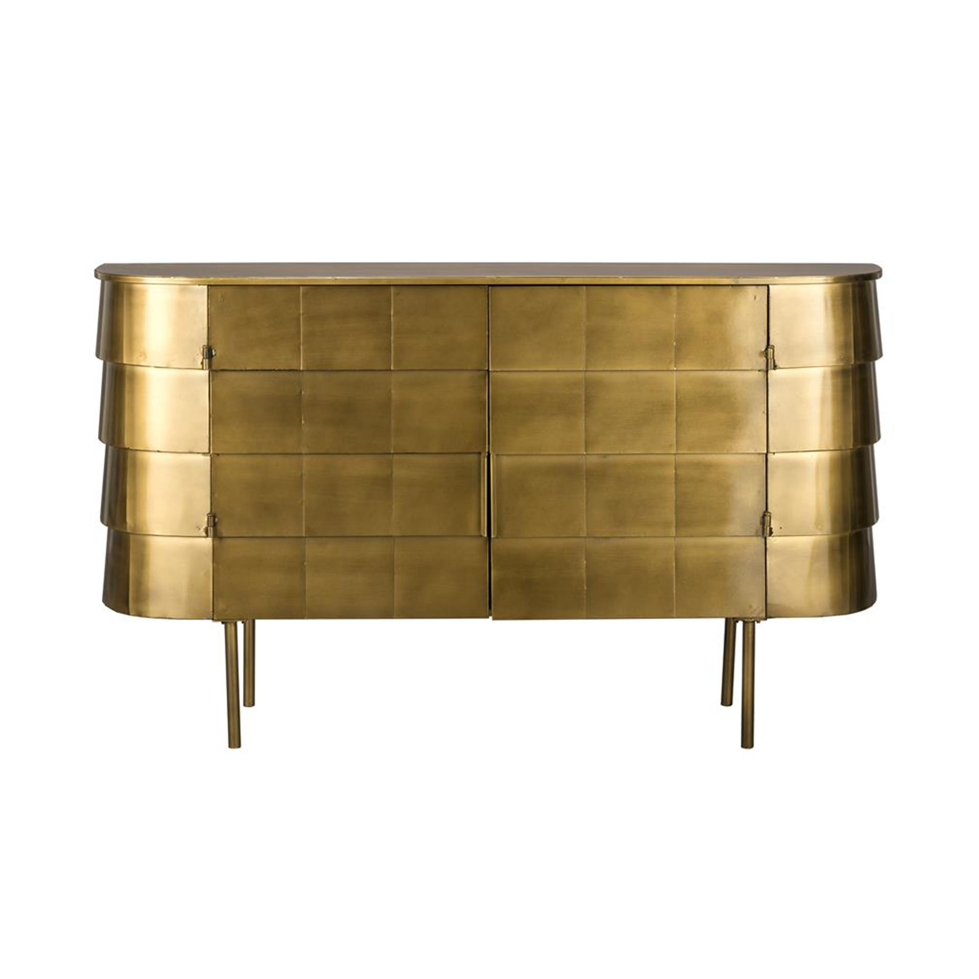 Image of Sideboard Dutchbone Hanna 117 x 26 cm, Gold, Neu, Sideboard - Ideal für stilvolle Akzente