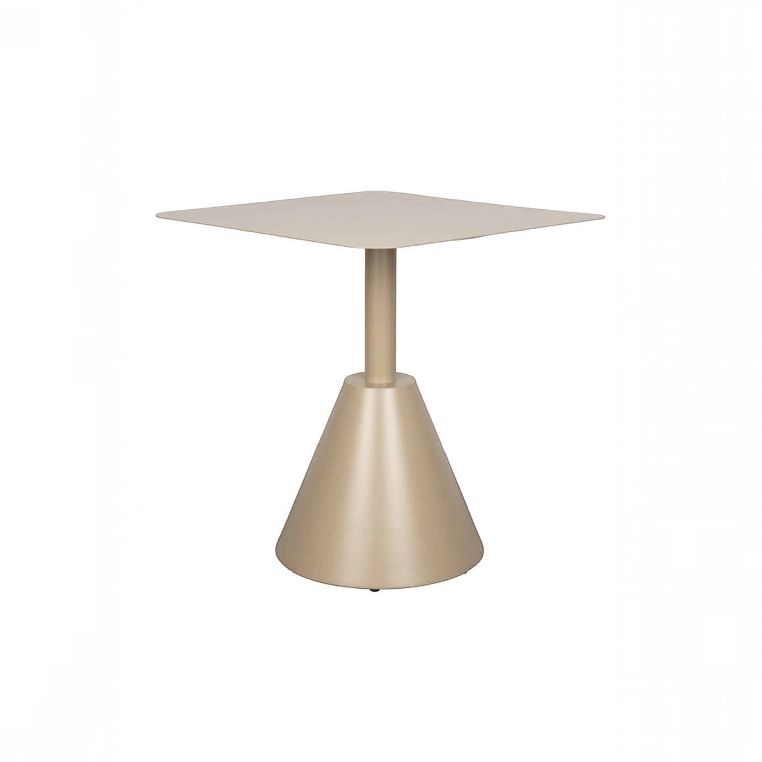 Image of Bistrotisch White Label Living Fabby 70x70 cm, Beige, Quadratisch, Neu Tisch - Perfekt für Café und Bistro
