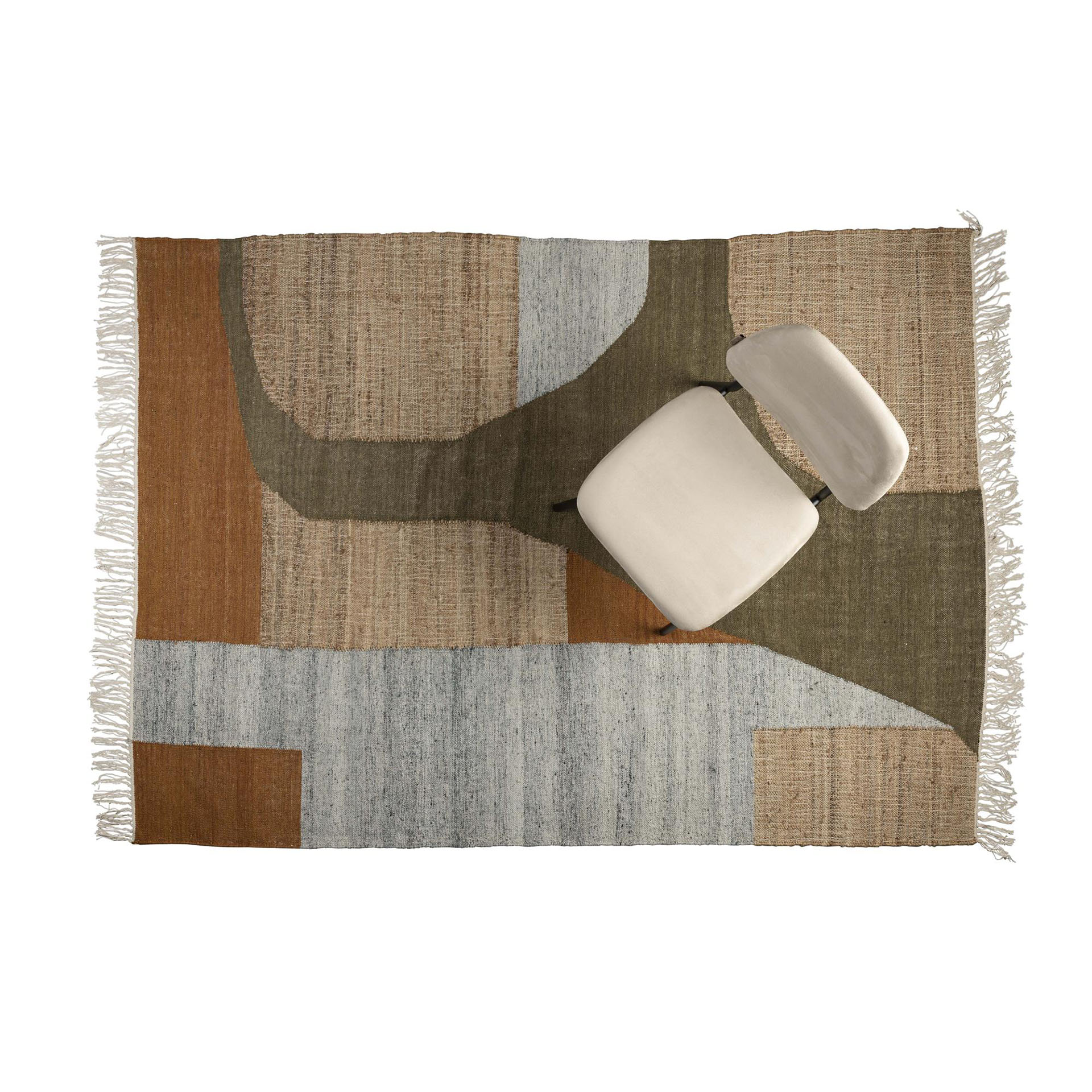 Image of Teppich Dutchbone Pavilion 230 x 160 cm, Braun, Neu