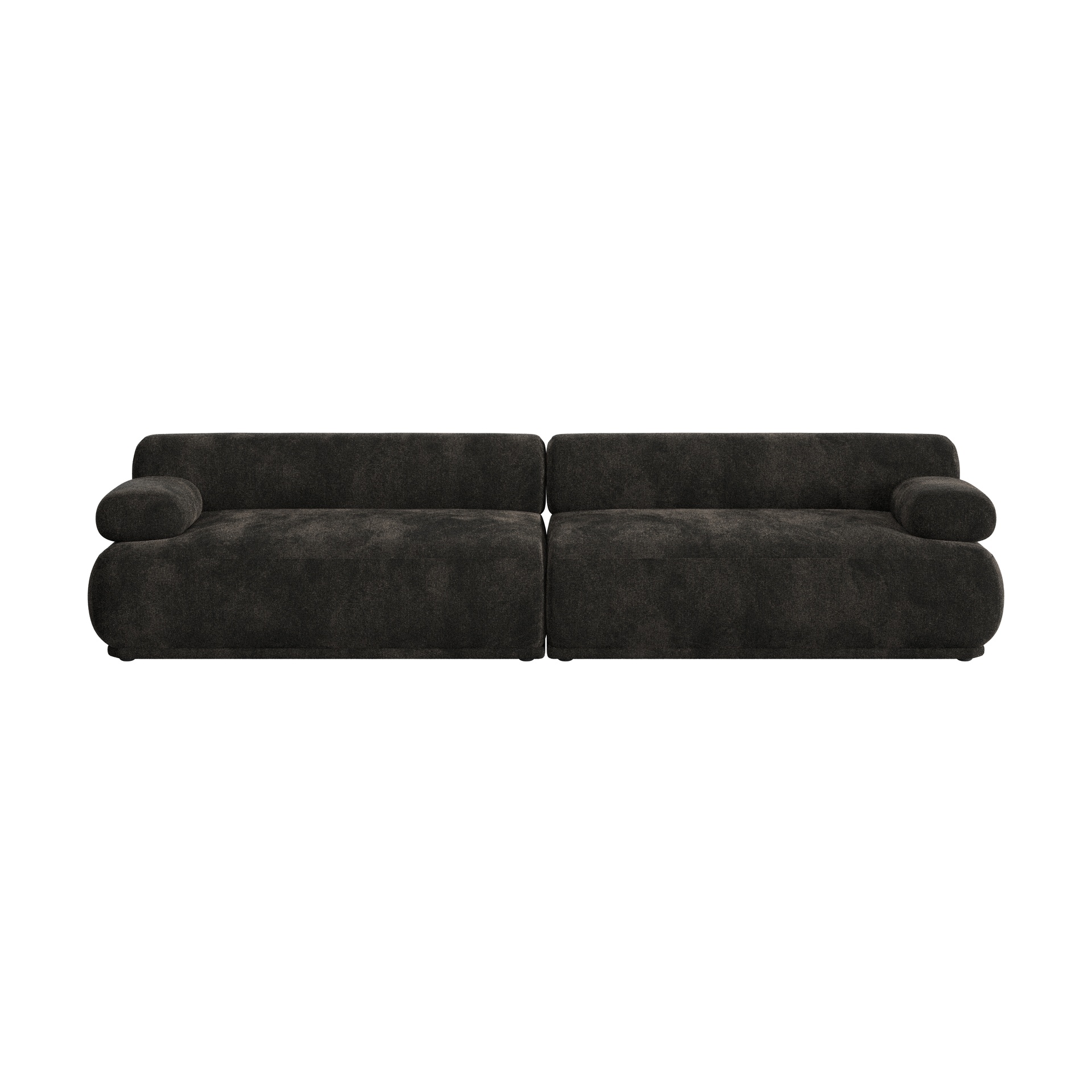 Image of 3-Sitzer Loungesofa Zuiver Rembrandt, 316 x 97 cm, Dunkelbraun, Neu, Eleganz & Komfort - Ideal für entspannte Stunden