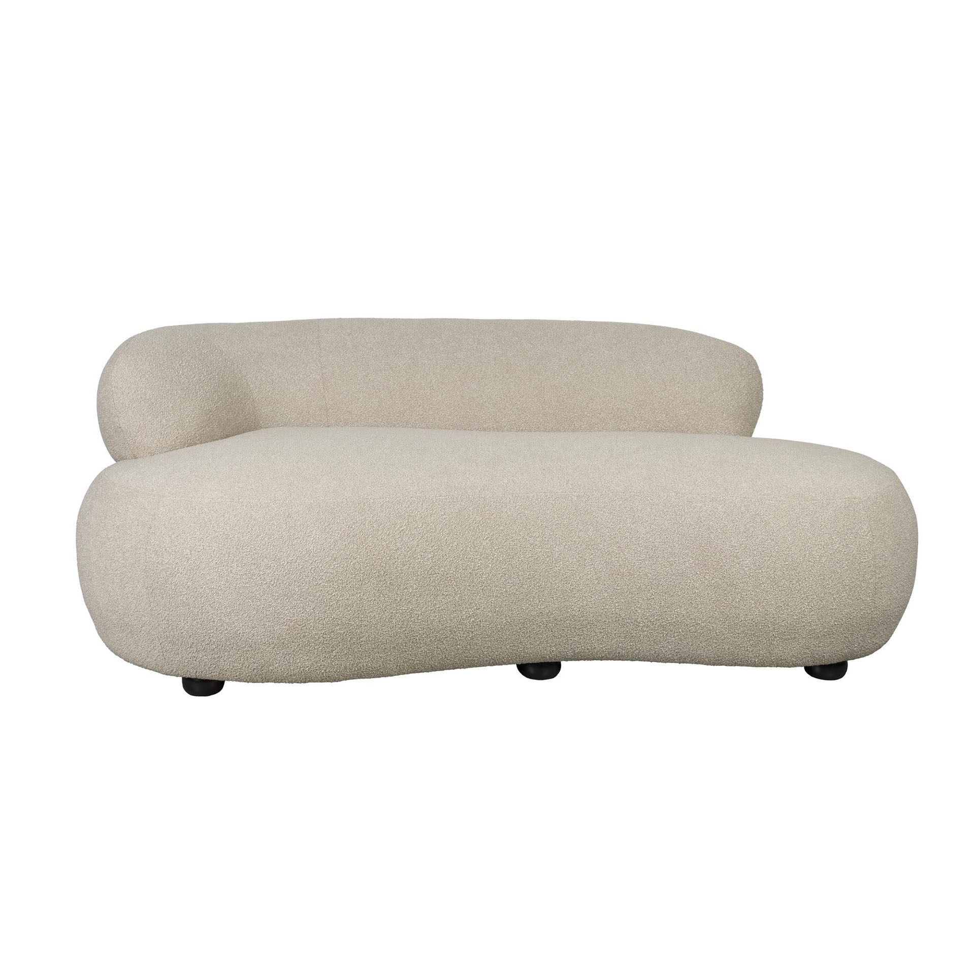 2-Sitzer Loungesofa White Label Living Noxx, 185 x 115 cm, Beige, Neu, Eleganz & Komfort - Ideal für entspannte Stunden