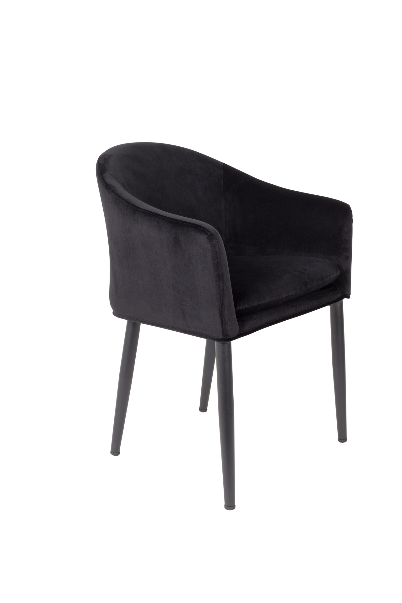 White Label Living Catelyn Stuhl  Schwarz, Neu – Perfekt für Büro und Empfang