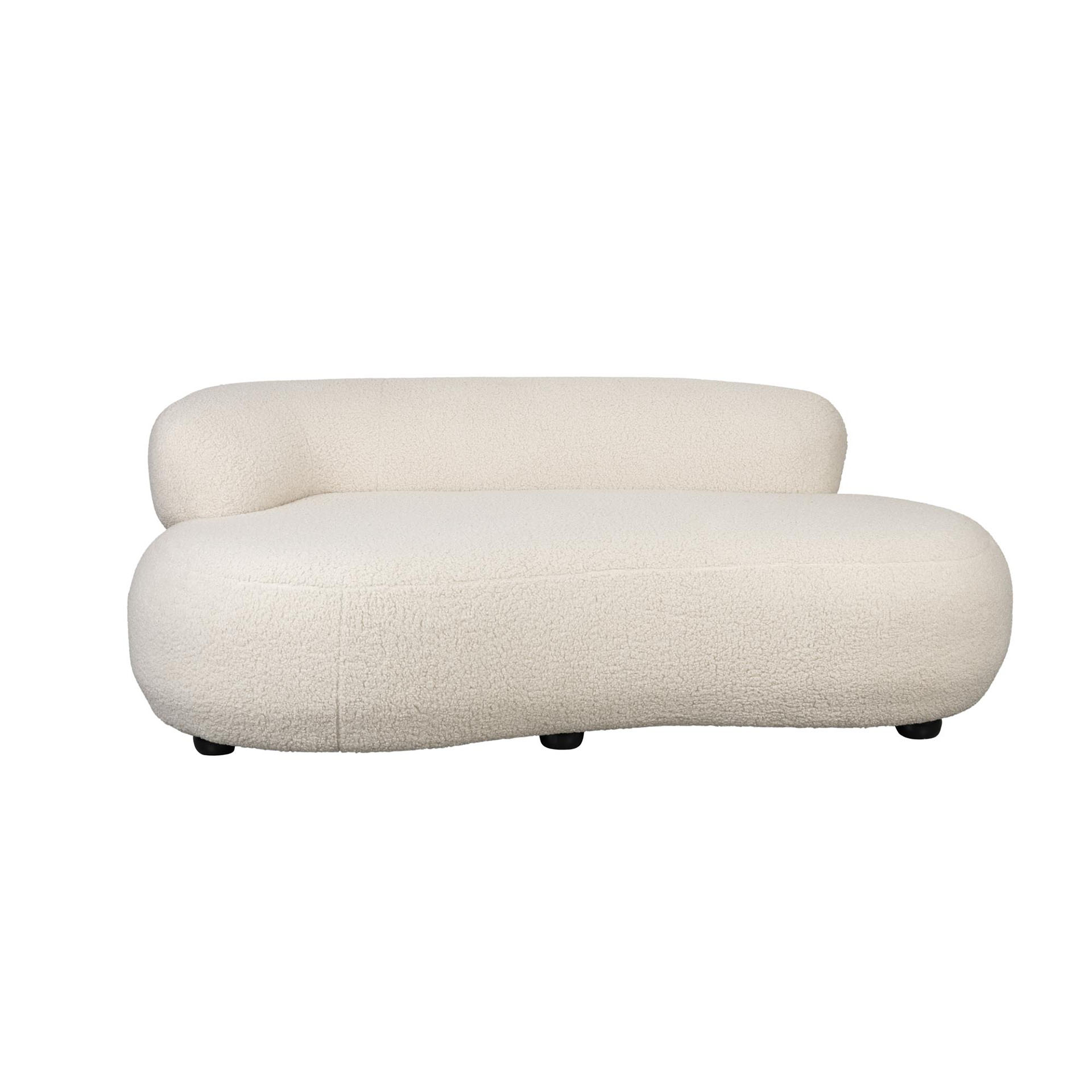 Image of 2-Sitzer Loungesofa White Label Living Noxx, 185 x 115 cm, Weiss, Neu, Eleganz & Komfort - Ideal für entspannte Stunden