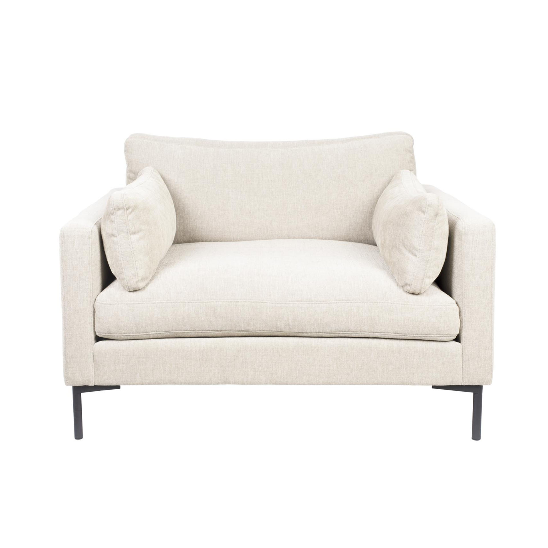 Image of Sessel Loungesofa Zuiver Summer, 125 x 101 cm, Crème, Neu, Eleganz & Komfort - Ideal für entspannte Stunden
