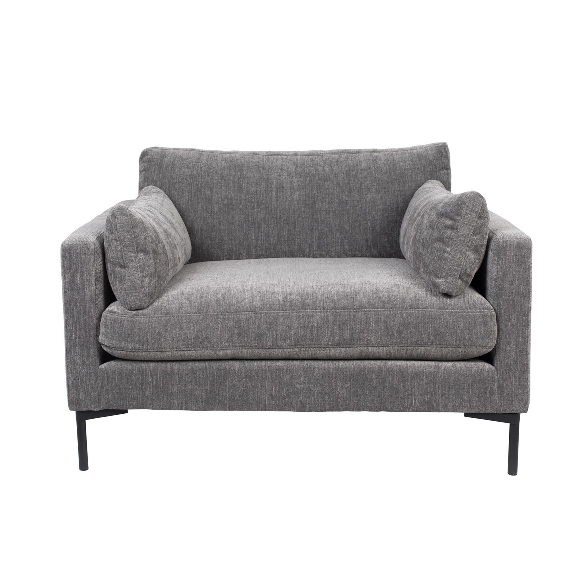 Image of Sessel Loungesofa Zuiver Summer, 125 x 101 cm, Anthrazit, Neu, Eleganz & Komfort - Ideal für entspannte Stunden