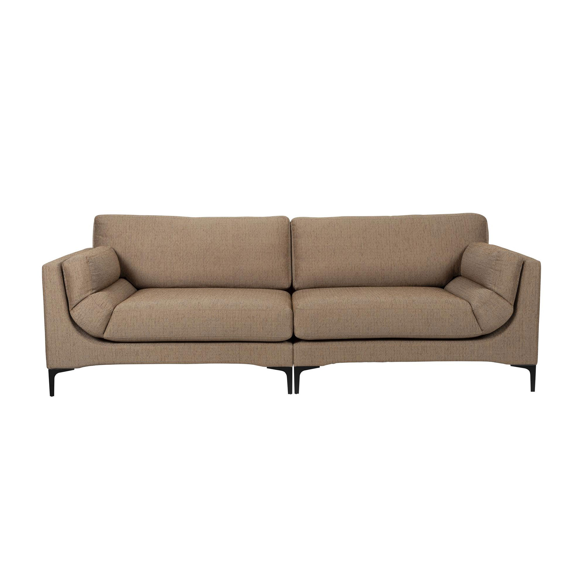 Image of 3-Sitzer Loungesofa Zuiver Balcony , 256 x 99 cm, Braun, Neu, Eleganz & Komfort - Ideal für entspannte Stunden