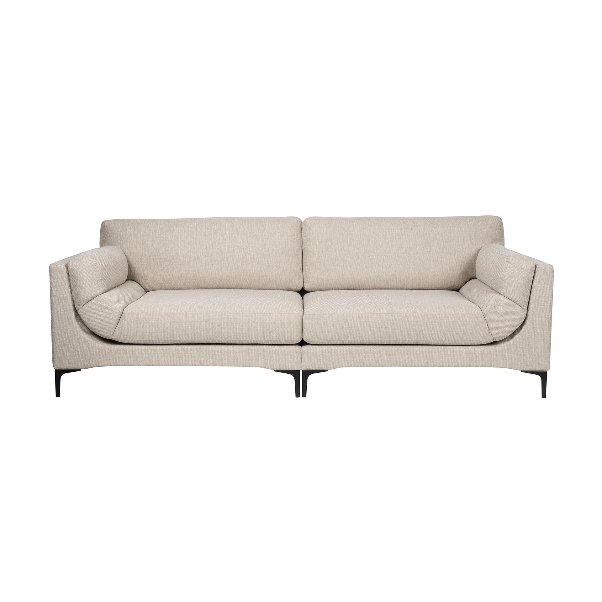 Image of 3-Sitzer Loungesofa Zuiver Balcony , 256 x 99 cm, Beige, Neu, Eleganz & Komfort - Ideal für entspannte Stunden