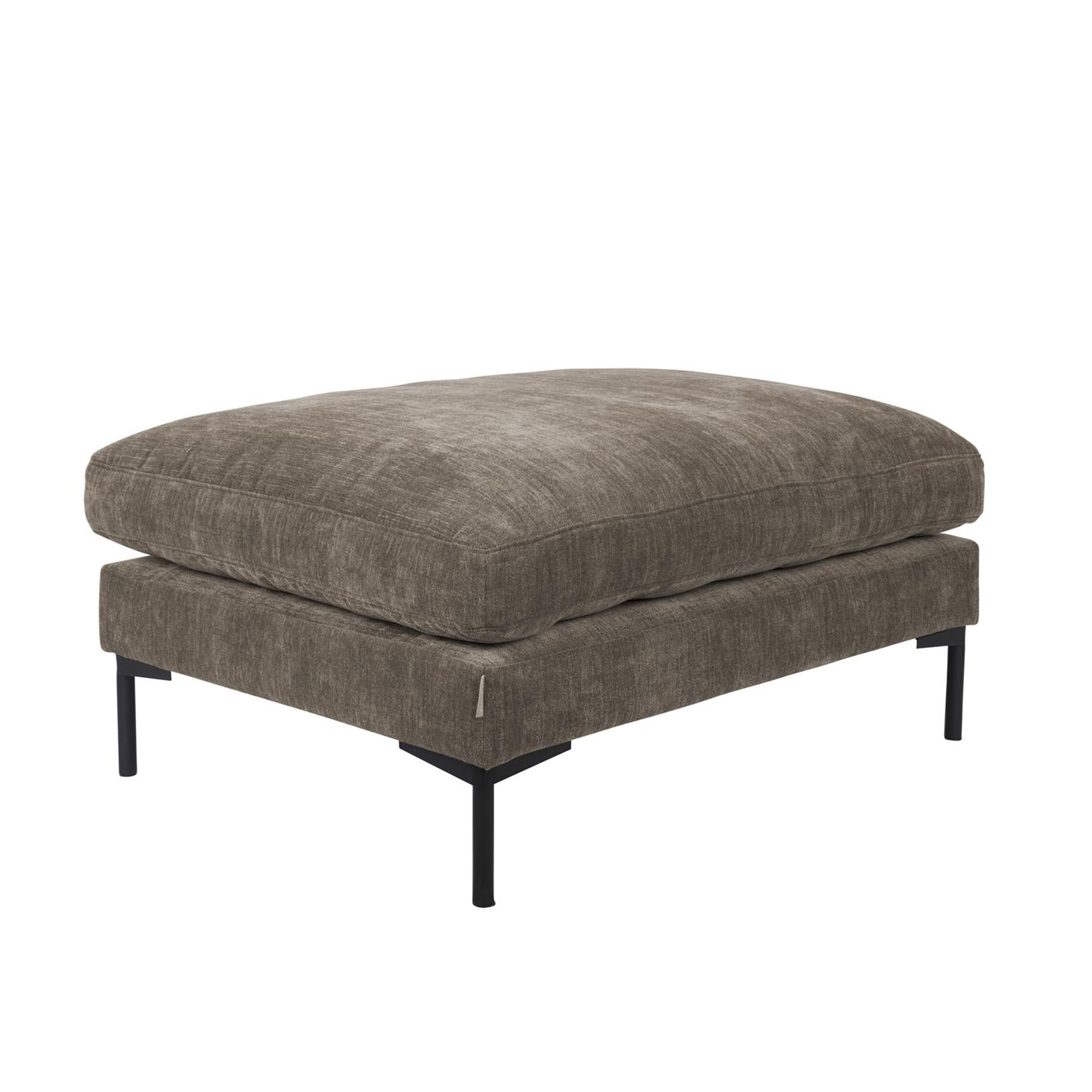 Image of Hocker Loungesofa Zuiver Summer, 102 x 80 cm, Graubraun/coffee, Neu, Eleganz & Komfort - Ideal für entspannte Stunden