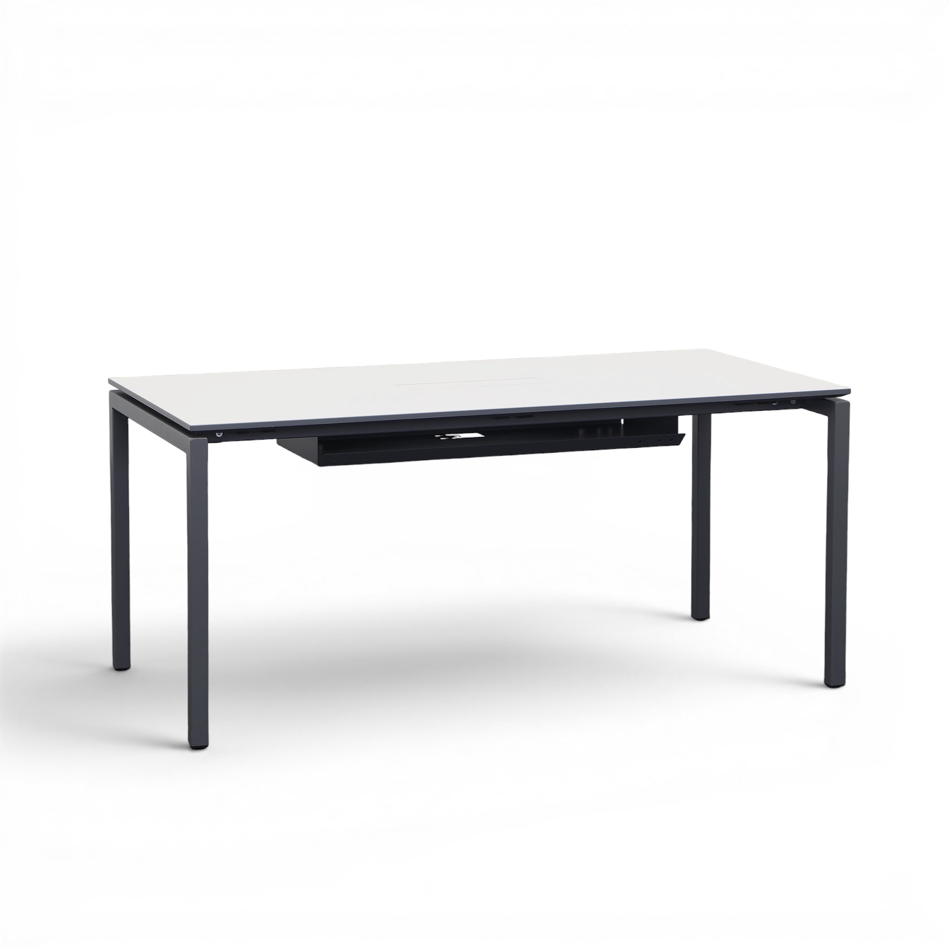 Image of Schreibtisch Lista LO 160x80 cm, Lichtgrau/Anthrazit, Normal gebraucht, Bürotisch - für Büro oder Homeoffice