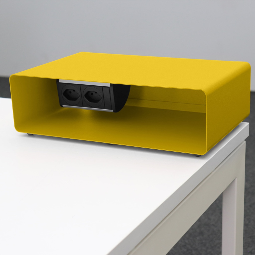 Steckdosenleiste Box - Organizer Lista LO (Gelb)