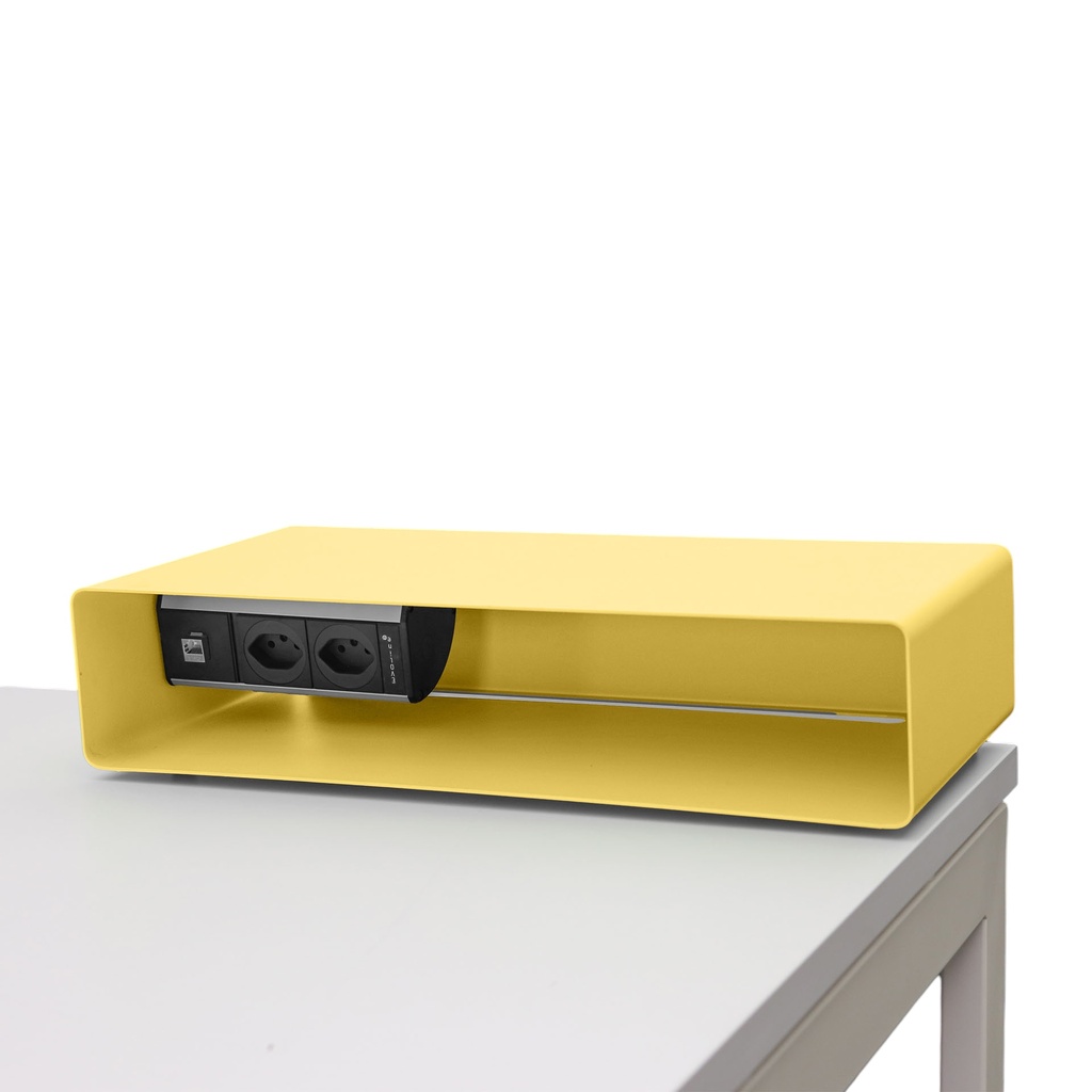 Steckdosenleiste Box - Organizer Lista LO (Hellgelb)