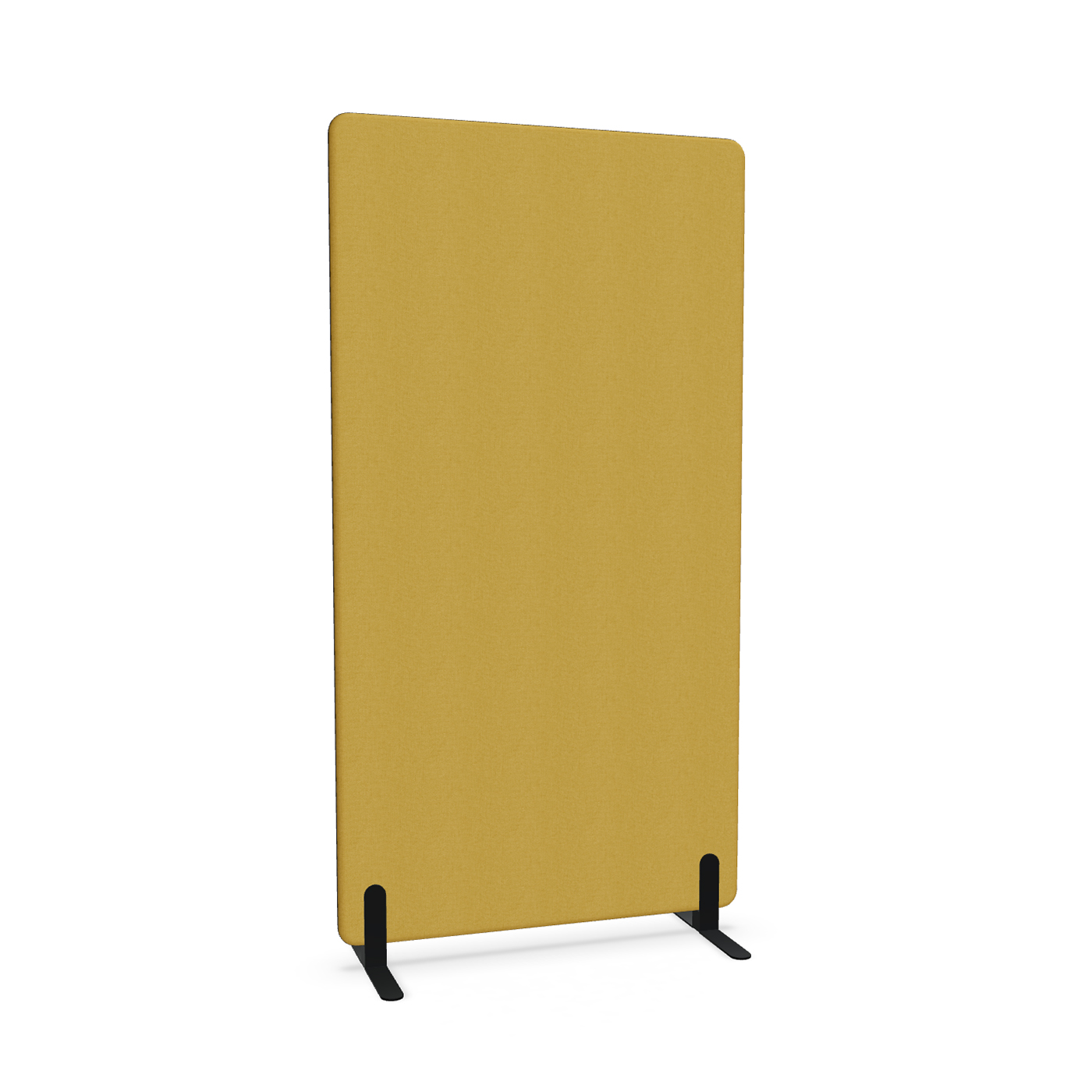 Image of Trennwand Mdd Sonic 100x185 cm, Freistehende Füsse, Gelb/Schwarz, Neu