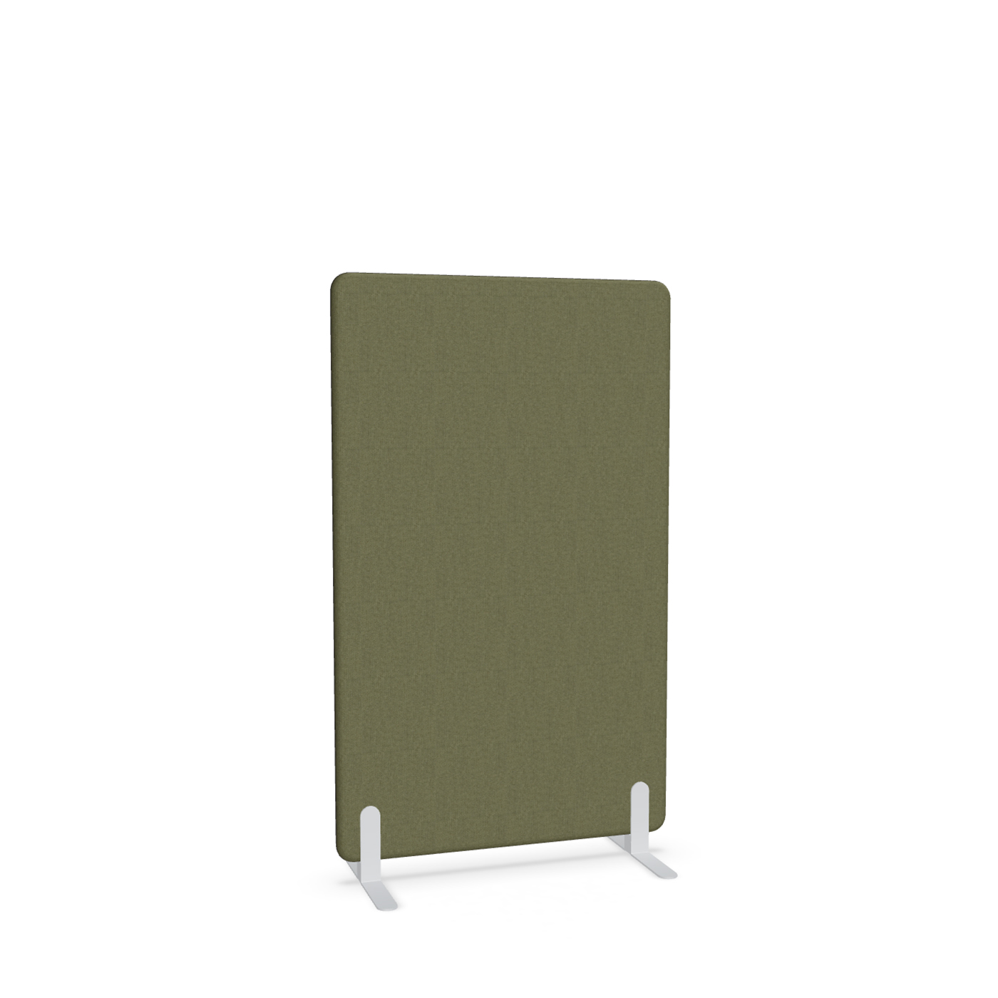 Image of Trennwand Mdd Sonic 90x145 cm, Freistehende Füsse, Olivgrün/Weiss, Neu