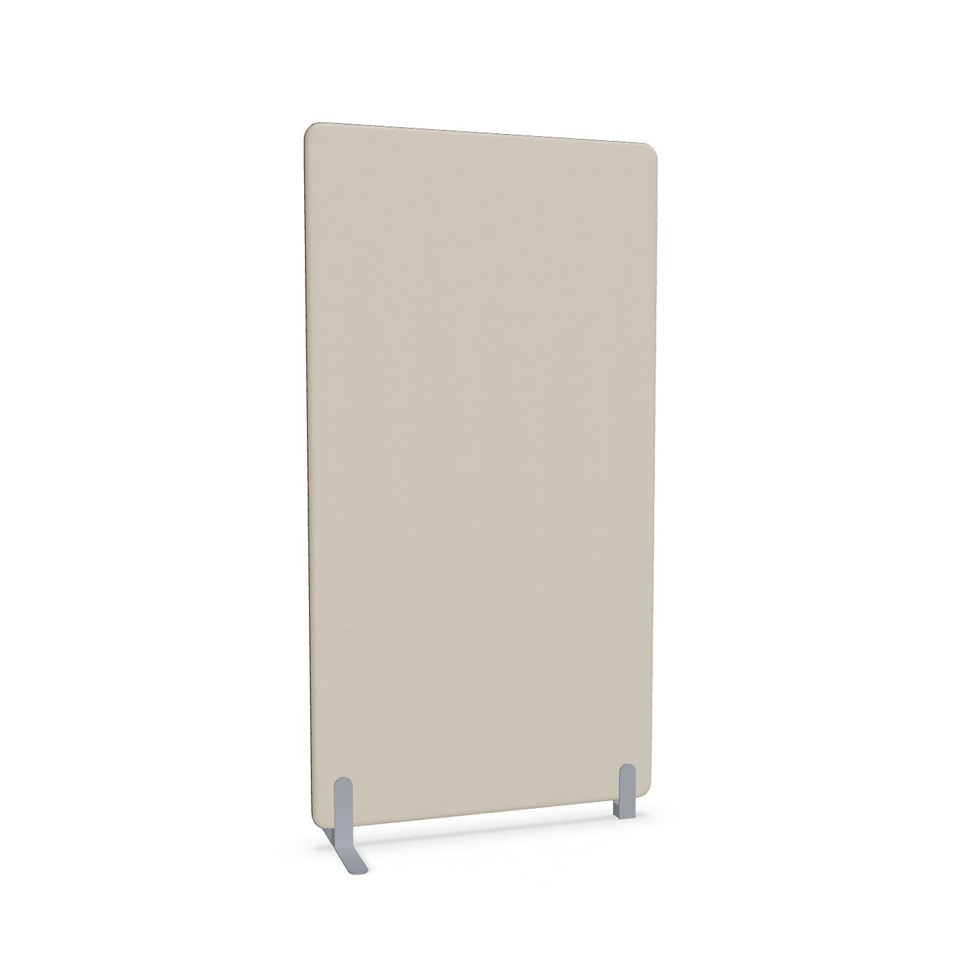 Image of Trennwand Mdd Sonic 100x185 cm, Freistehender Fuss und Distanzfuss, Beige/Silbergrau, Neu