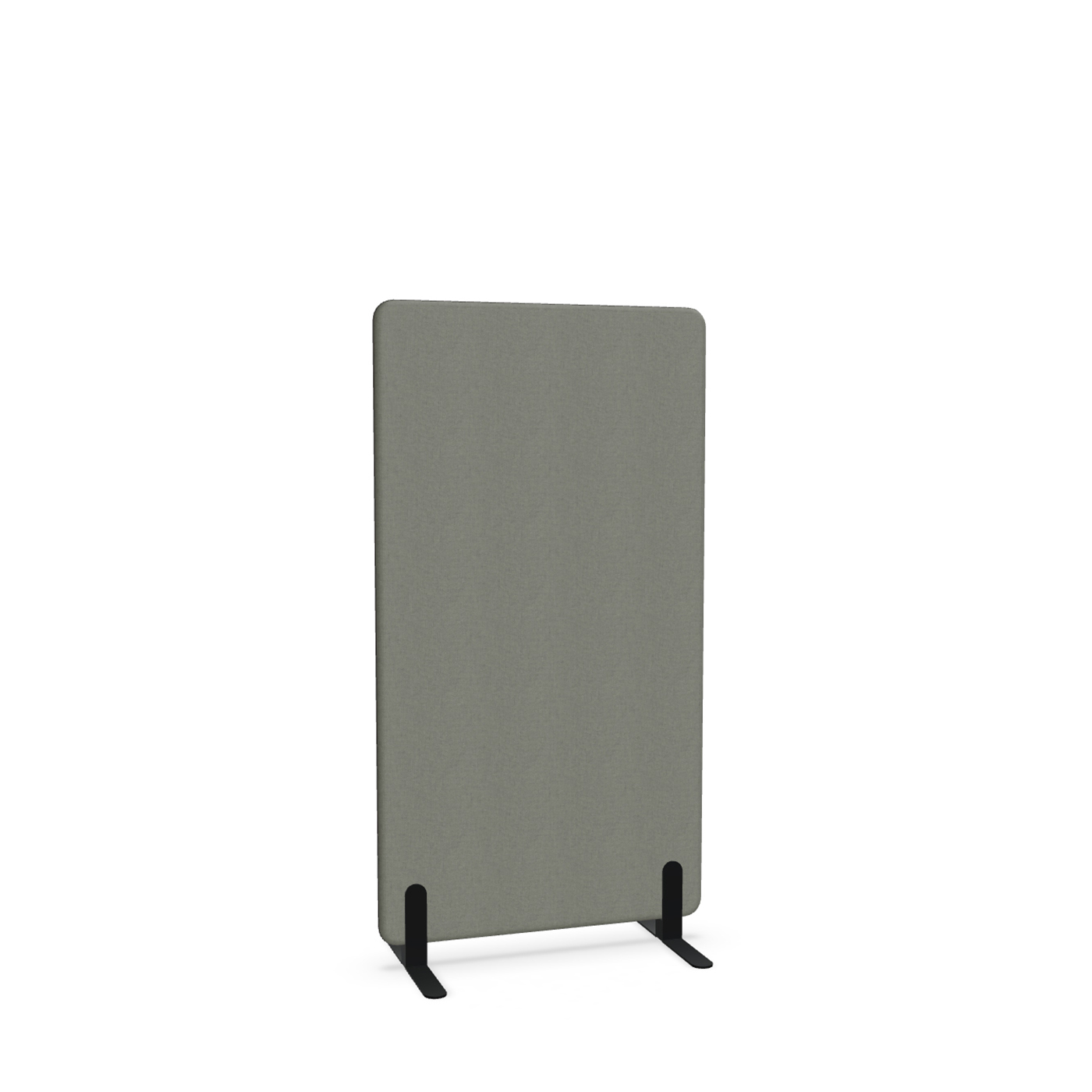 Image of Trennwand Mdd Sonic 80x145 cm, Freistehende Füsse, Anthrazit/Schwarz, Neu