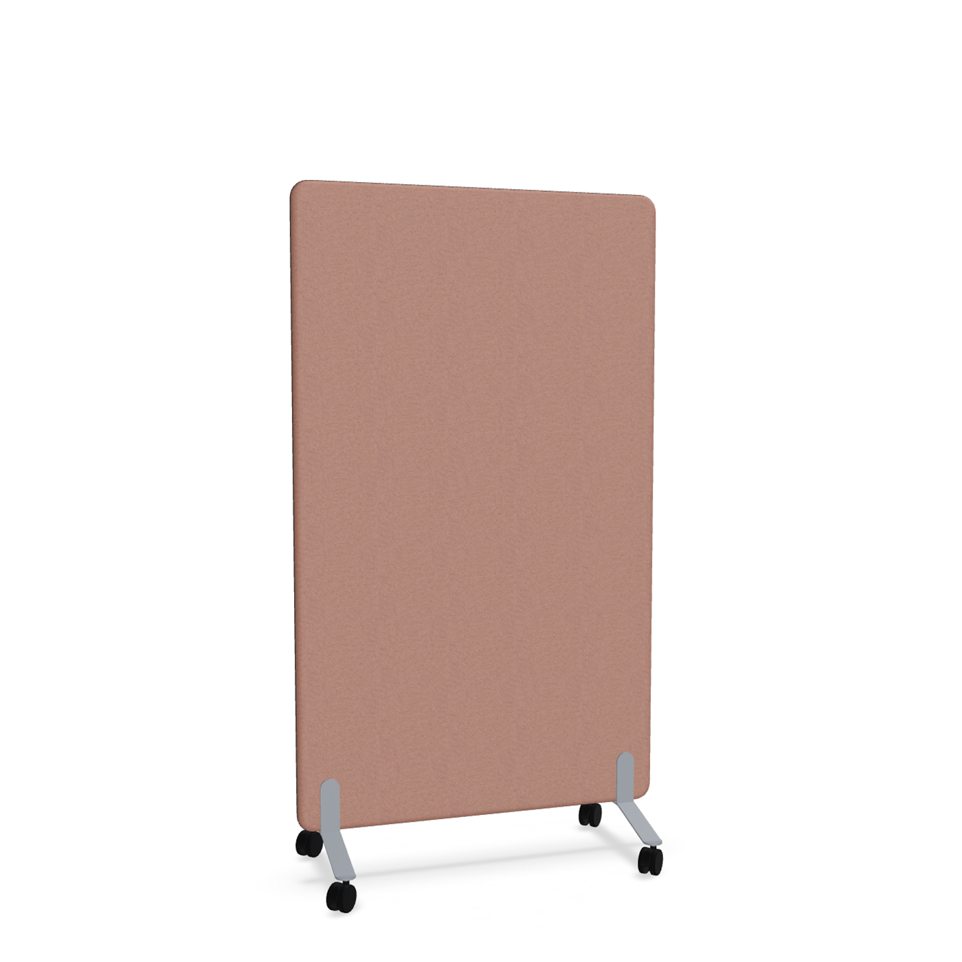 Image of Trennwand Mdd Sonic 100x165 cm, auf Rollen, Rosa/Silbergrau, Neu