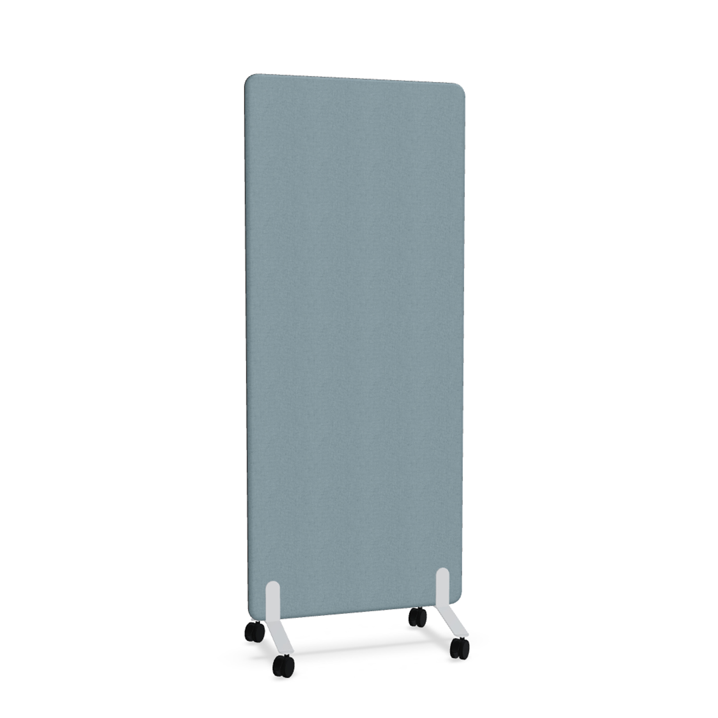 Image of Trennwand Mdd Sonic 80x185 cm, auf Rollen, Blau/Weiss, Neu