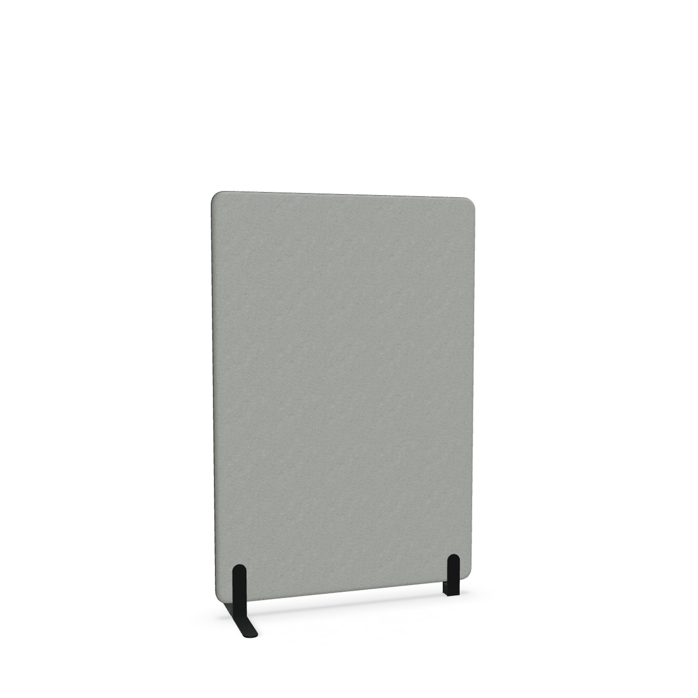 Image of Trennwand Mdd Sonic 100x145 cm, Freistehender Fuss und Distanzfuss, Grau/Schwarz, Neu