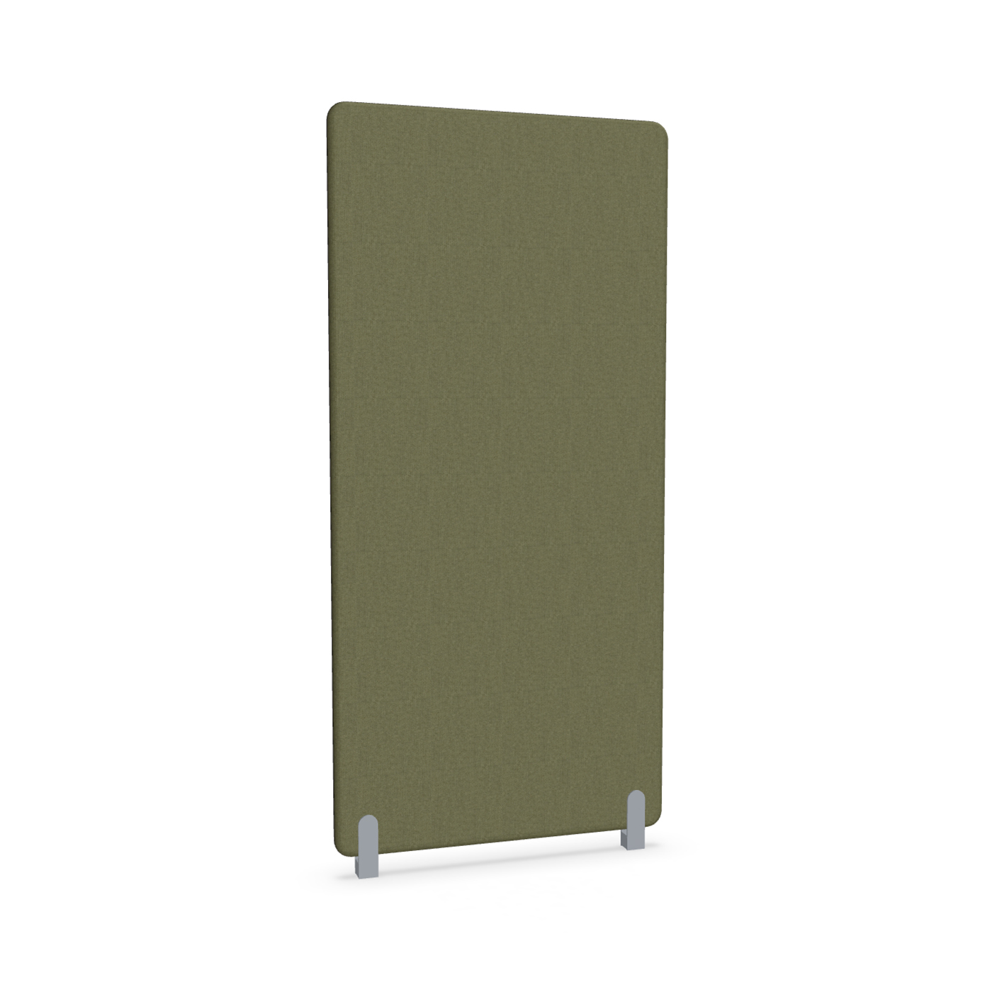Image of Trennwand Mdd Sonic 90x185 cm, Distanzfüsse, Olivgrün/Silbergrau, Neu