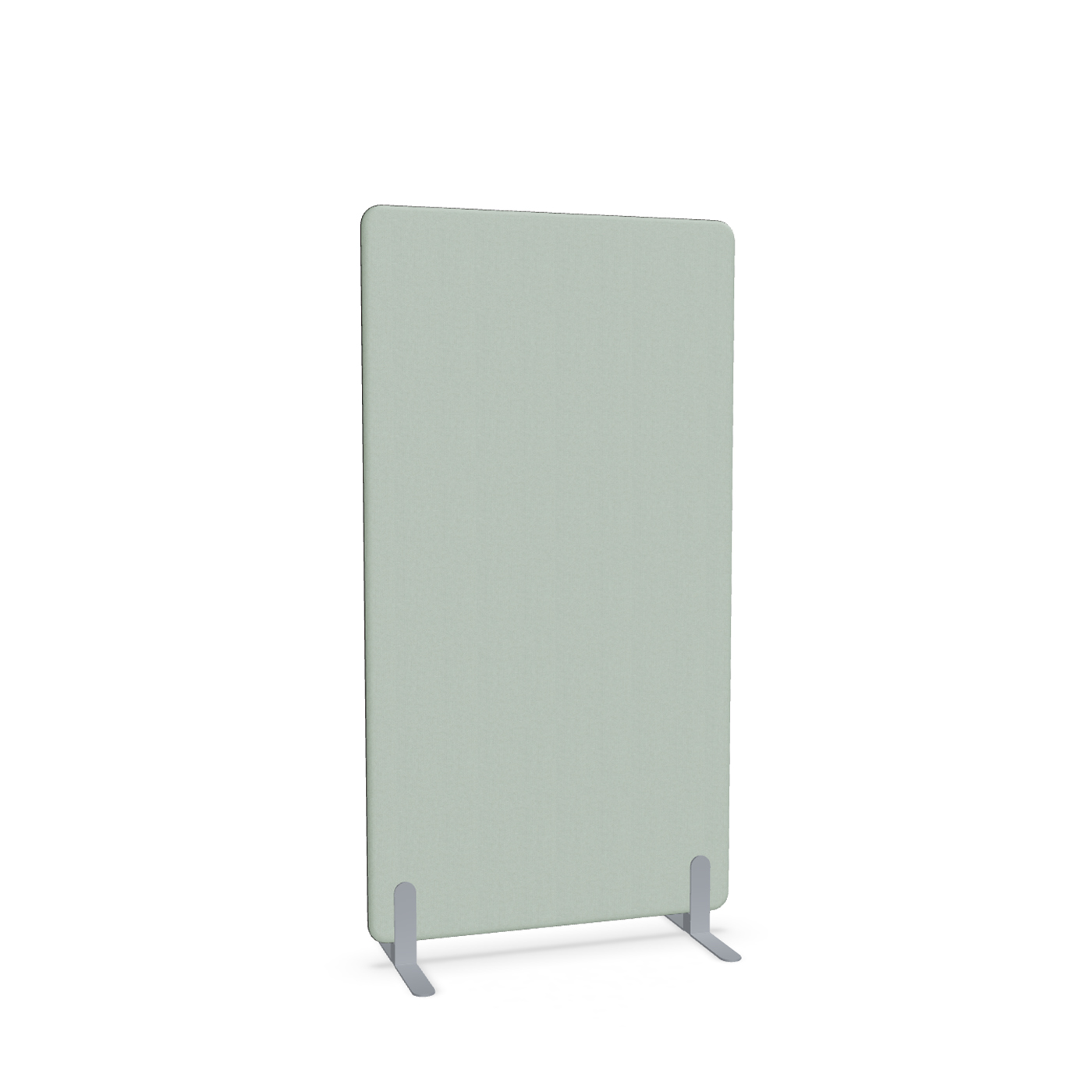 Image of Trennwand Mdd Sonic 90x165 cm, Freistehende Füsse, Grün/Silbergrau, Neu