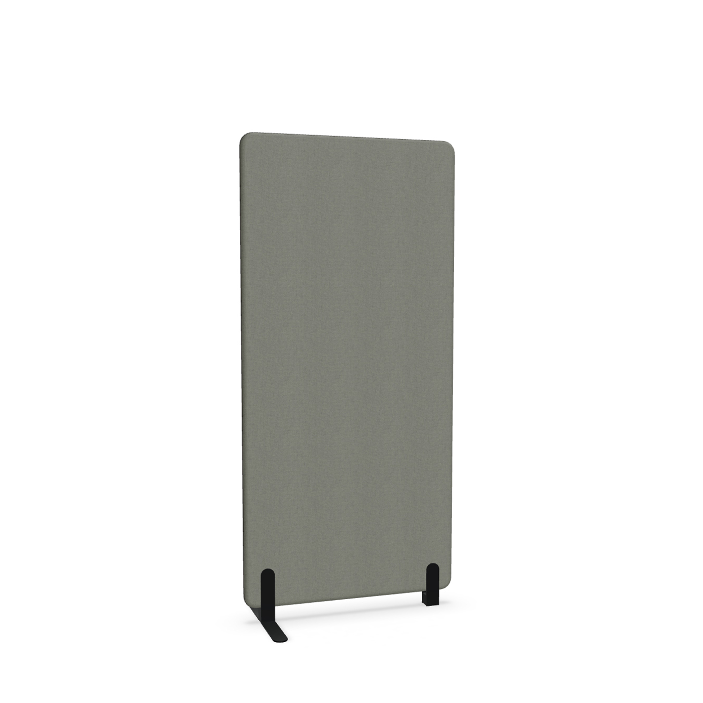 Image of Trennwand Mdd Sonic 80x165 cm, Freistehender Fuss und Distanzfuss, Anthrazit/Schwarz, Neu