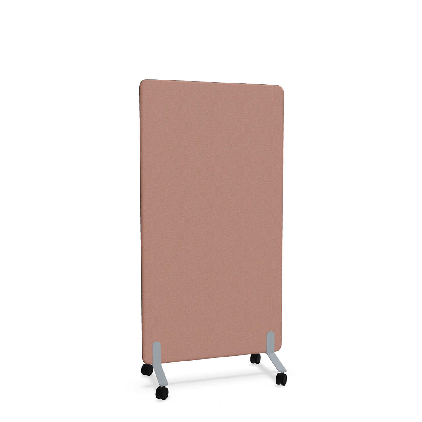 Image of Trennwand Mdd Sonic 90x165 cm, auf Rollen, Rosa/Silbergrau, Neu