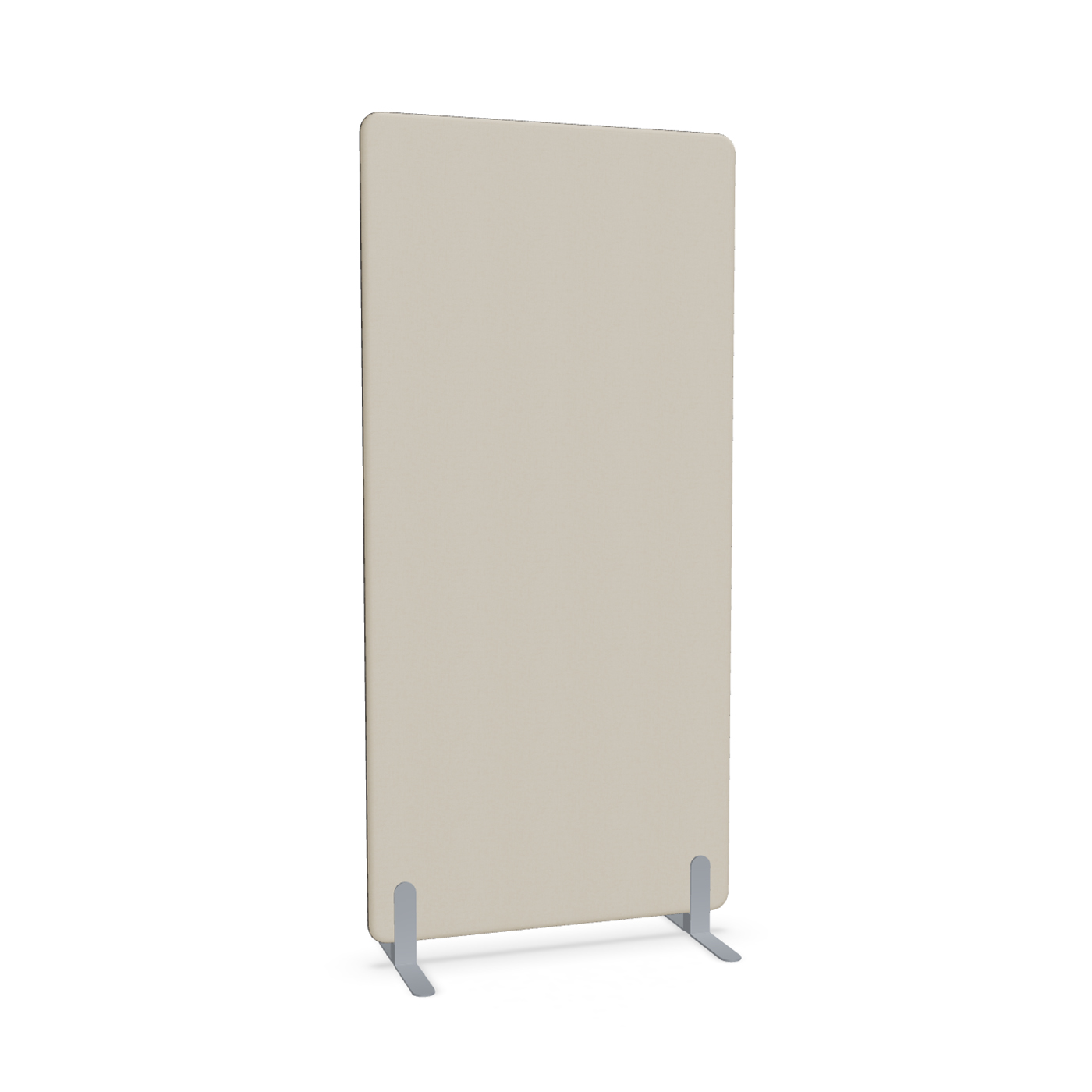 Image of Trennwand Mdd Sonic 90x185 cm, Freistehende Füsse, Beige/Silbergrau, Neu