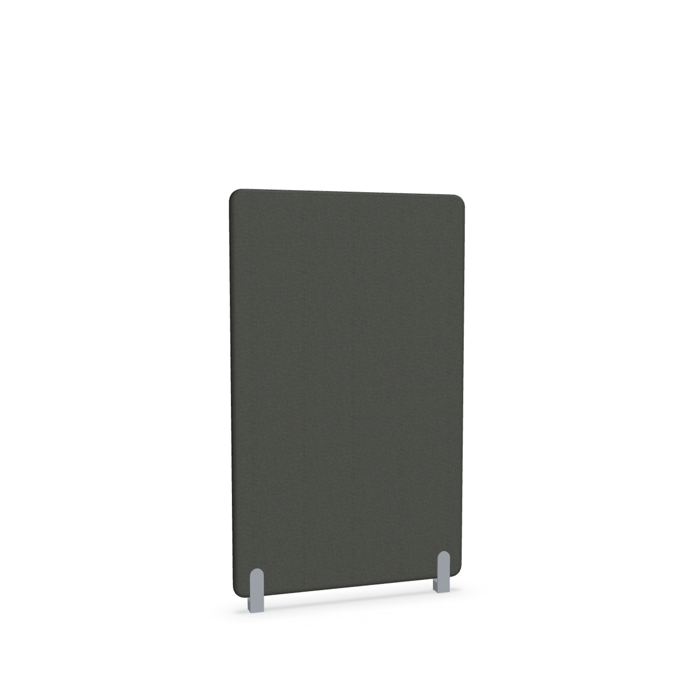 Image of Trennwand Mdd Sonic 90x145 cm, Distanzfüsse, Schwarz/Silbergrau, Neu