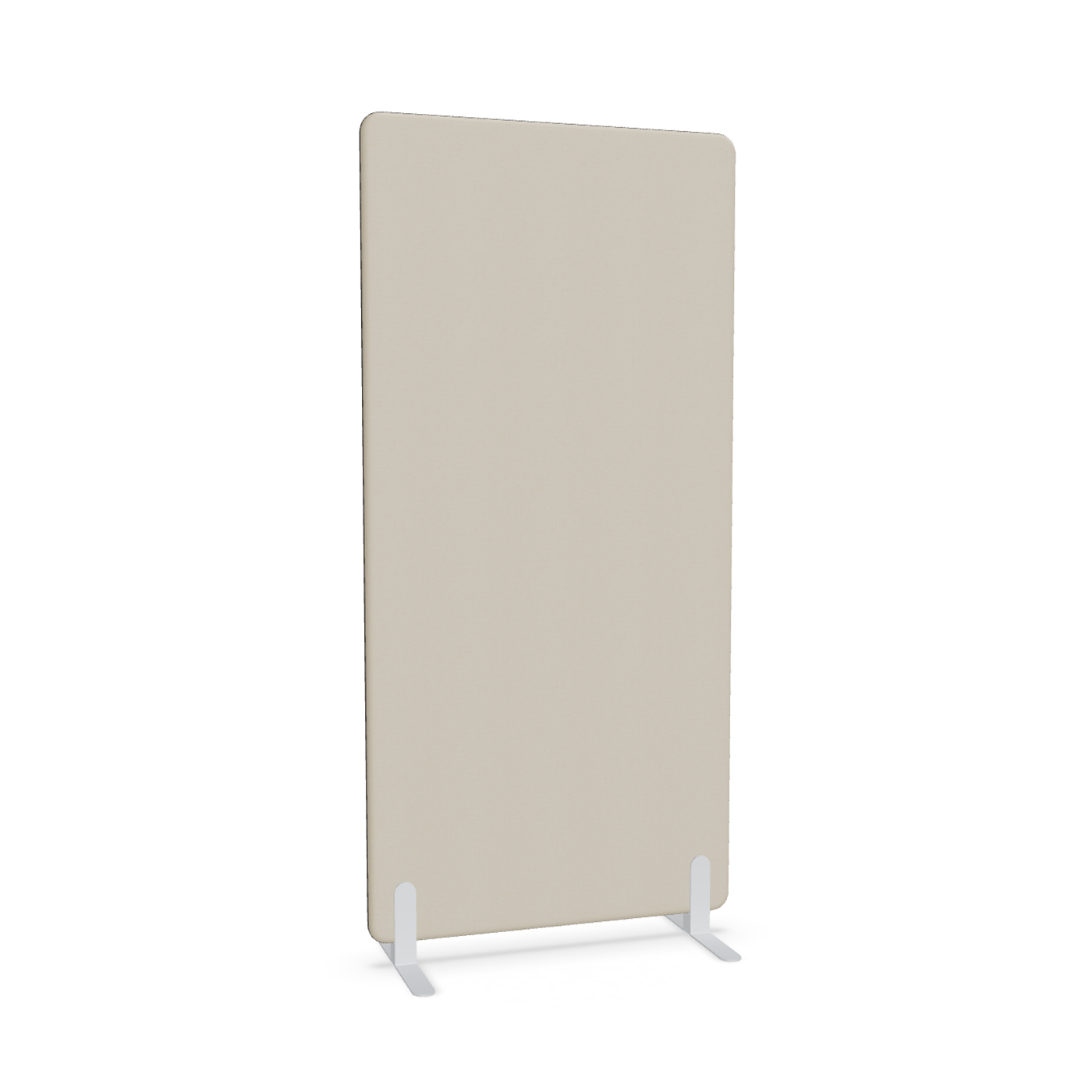 Image of Trennwand Mdd Sonic 90x185 cm, Freistehende Füsse, Beige/Weiss, Neu