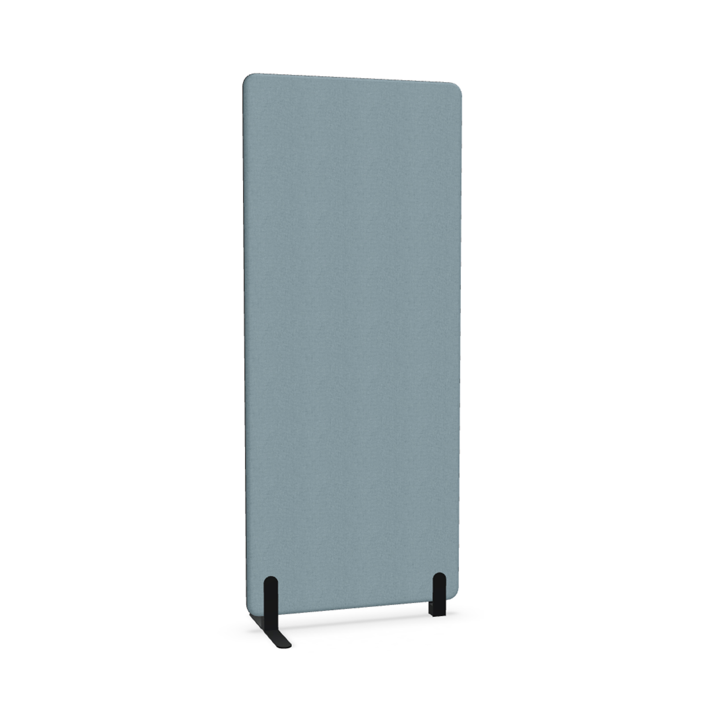 Image of Trennwand Mdd Sonic 80x185 cm, Freistehender Fuss und Distanzfuss, Blau/Schwarz, Neu